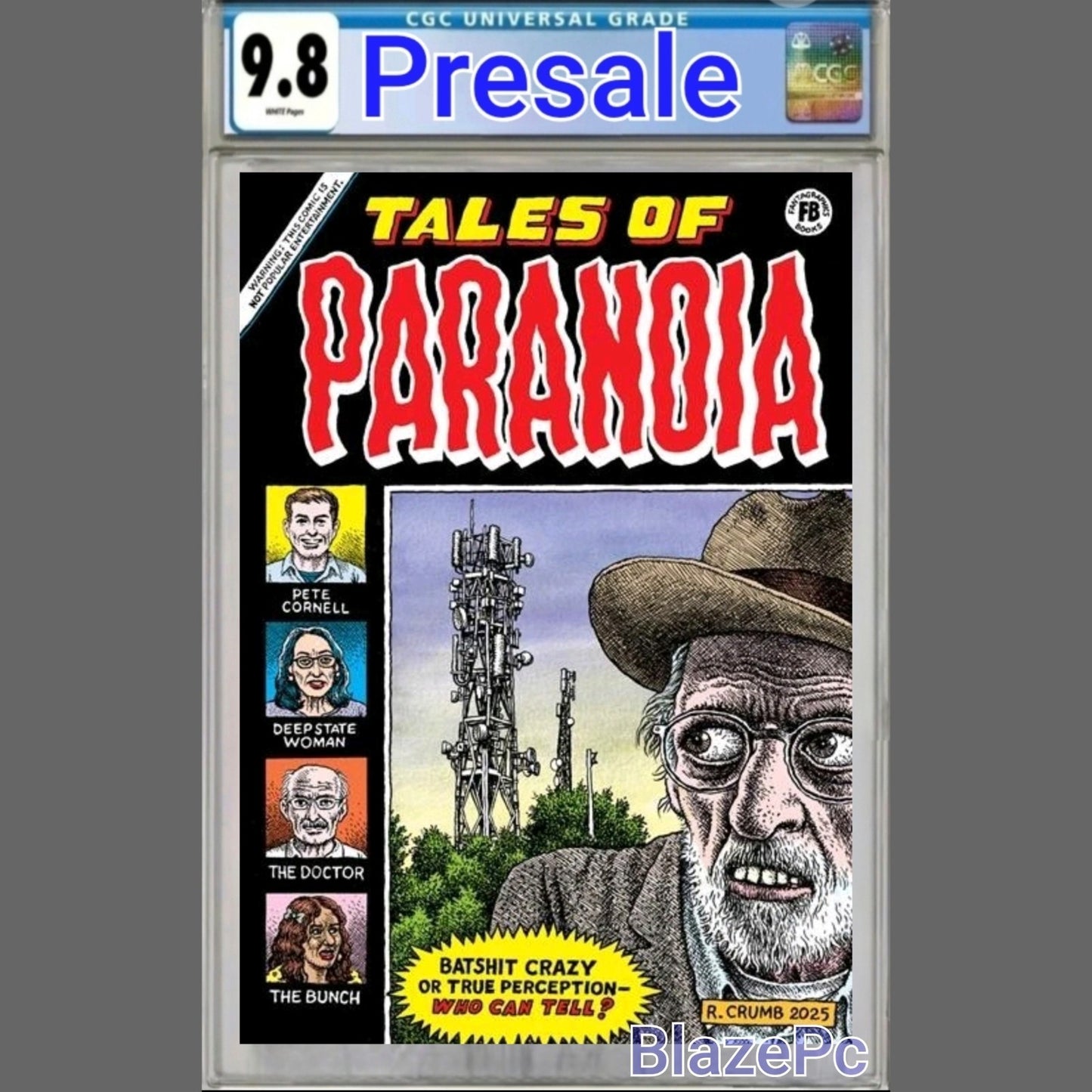 Tales of Paranoia One Shot CGC 9.8 R Crumb Fantagraphics Books 2025 PRESALE
