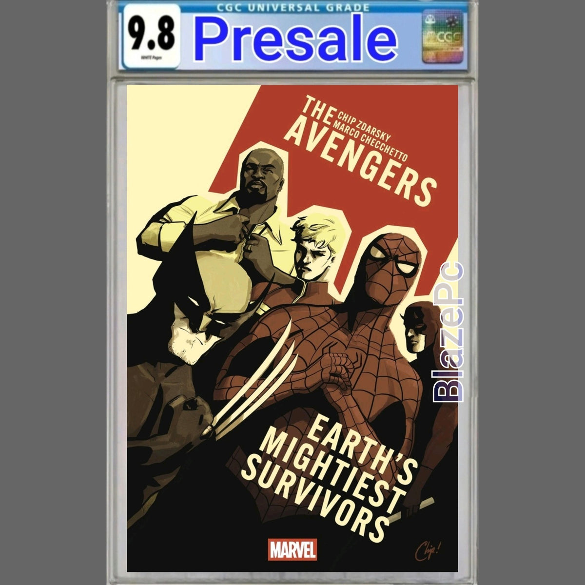 Avengers #1 CGC 9.8 1:200 Chip Zdarsky Variant Marvel Comics 2026 PRESALE