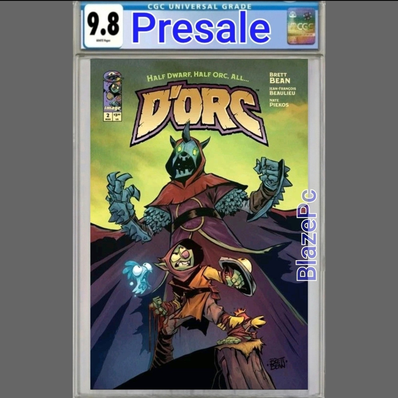 Dorc #2 CGC 9.8 Brett Bean Cover A 1st Print Image Comics 2026 PRESALE