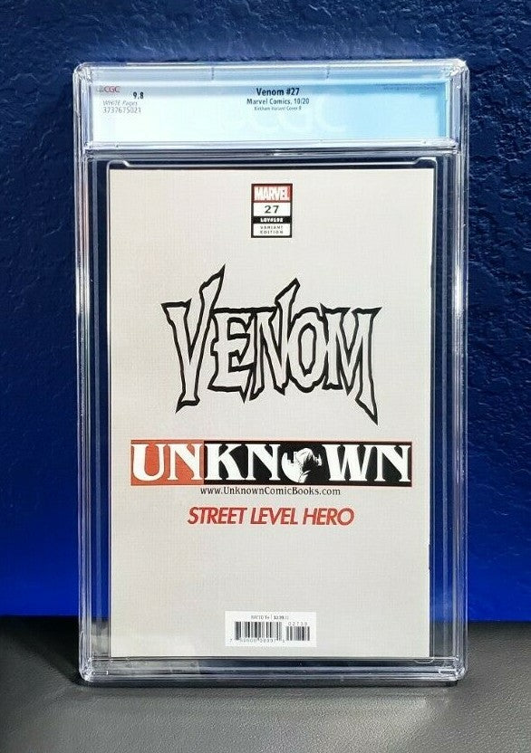 Venom #27 CGC 9.8 Tyler Kirkham Cover B Variant 1st Codex unknown