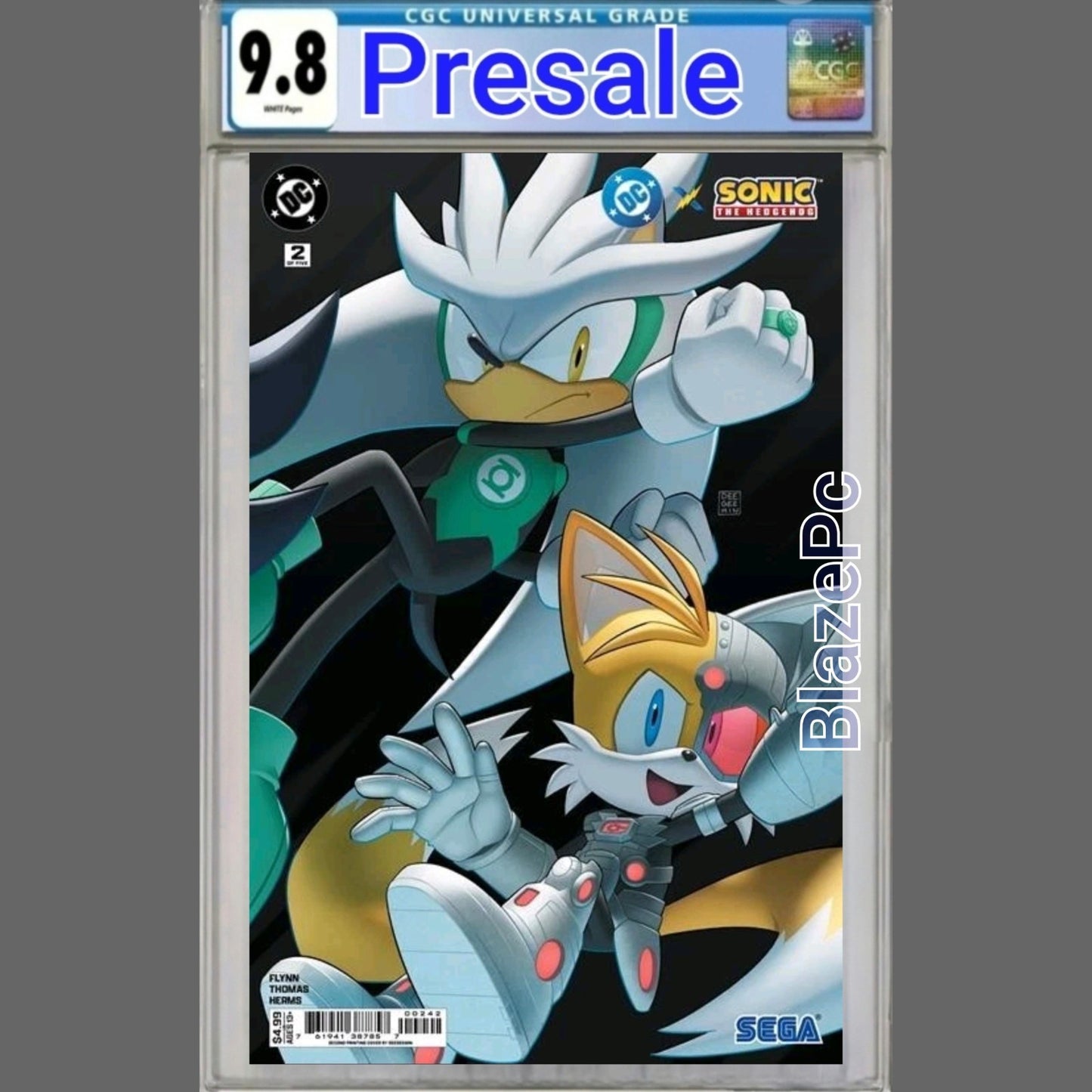DC X Sonic The Hedgehog #2 CGC 9.8 2nd Print Deegeemin Connect Variant PRESALE