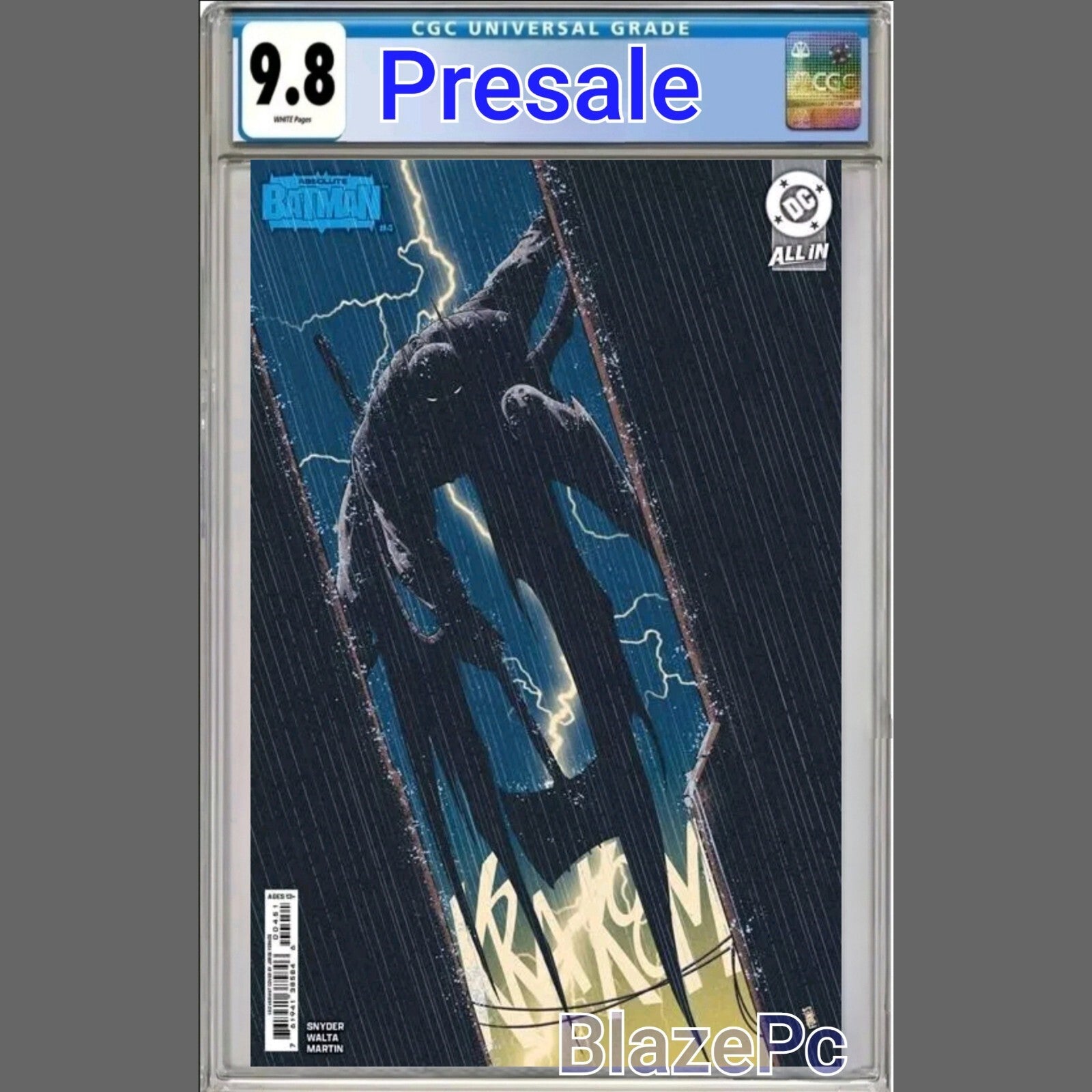 Absolute Batman #4 CGC 9.8 1:50 Jorge Fornes Variant DC 2025 PRESALE