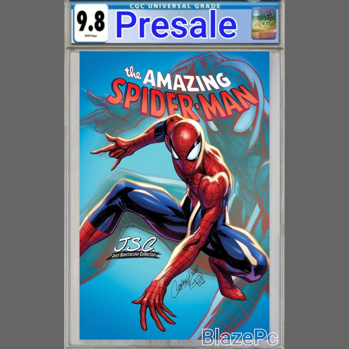 Amazing Spider-Man #10 CGC 9.8 J Scott Campbell Just Spectacular Variant PRESALE