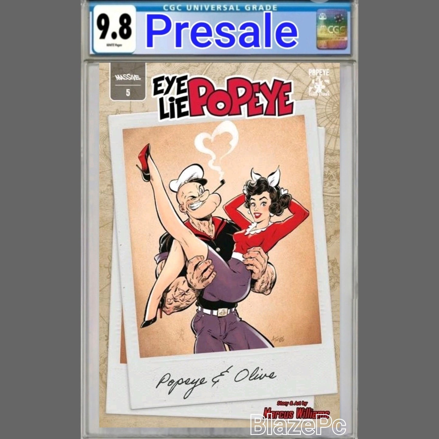 Eye Lie Popeye #5 CGC 9.8 Cover D Andrew Tarusov Pinup Variant 2025 PRESALE