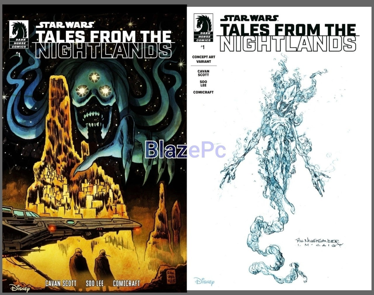 Star Wars Tales from the Nightlands #1 Cover A B Variant Set Option Presale 9/10