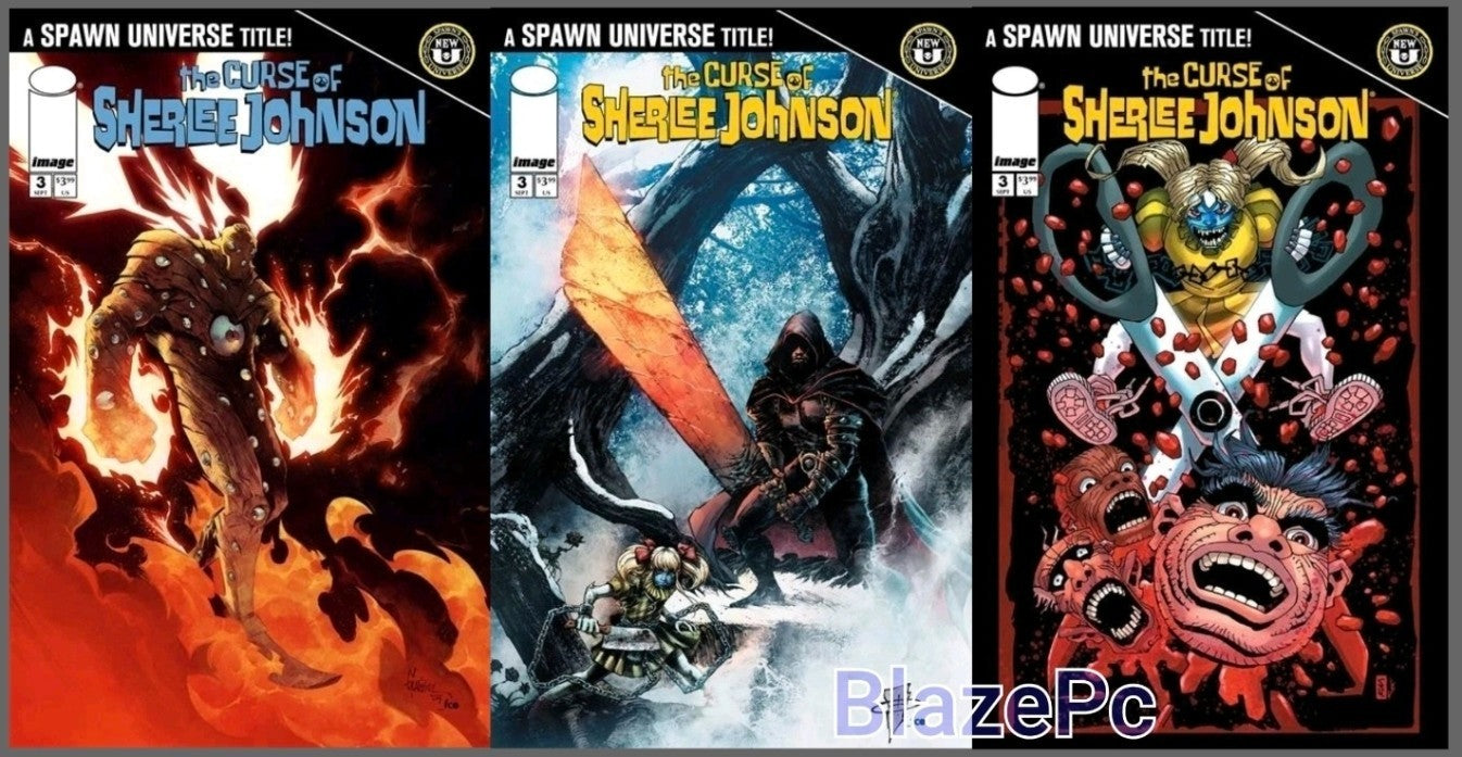 Spawn The Curse Sherlee Johnson #3 A B C Variant Set or 1:25 Option Presale 9/17