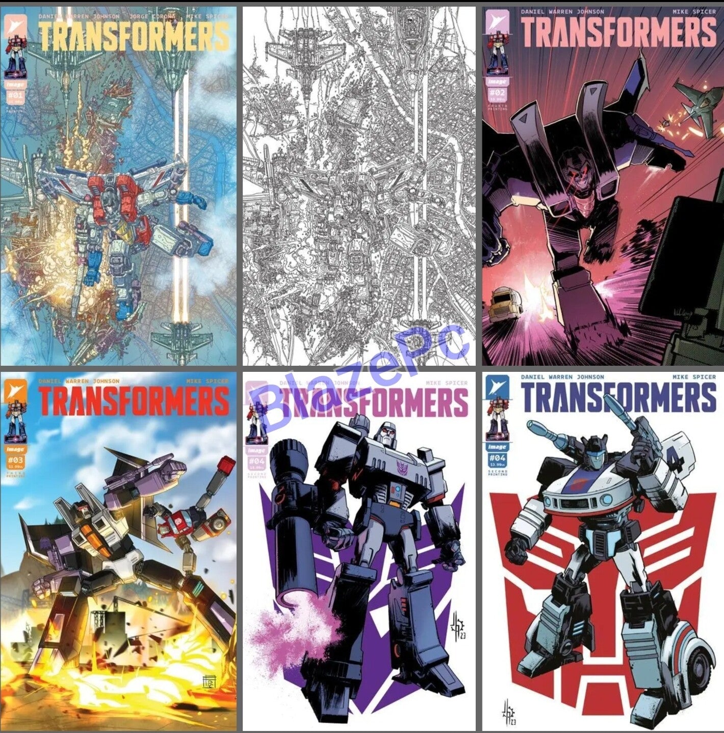 Transformers #1 5th #2 4th #3 3rd #4 2nd Print Variant Set Options 2024 NM