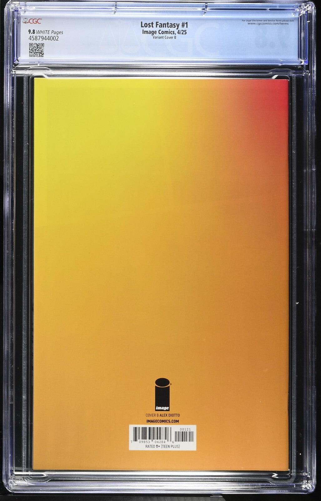 Lost Fantasy #1 CGC 9.8 Alex Diotto Final Fantasy Homage Variant Image Comics