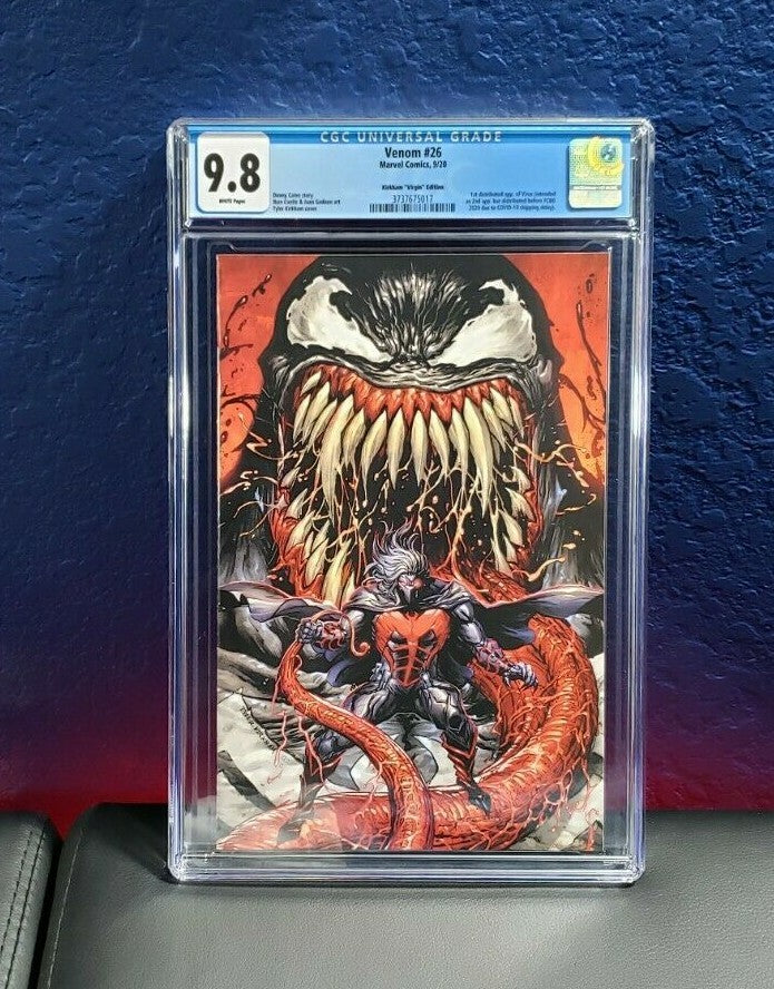 Venom #26 CGC 9.8 Tyler Kirkham Secret Virgin Cover Variant 1st Virus red