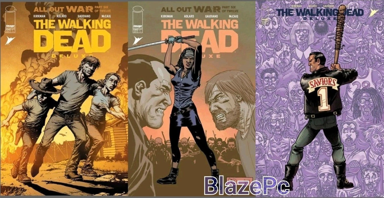Walking Dead Deluxe #120 Cover A B C Variant Set Option 2025 Presale 9/3