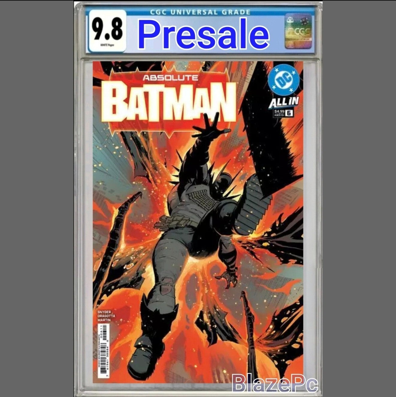 Absolute Batman #6 CGC 9.8 Cover A Nick Dragotta 1st Print Joker 2025 PRESALE