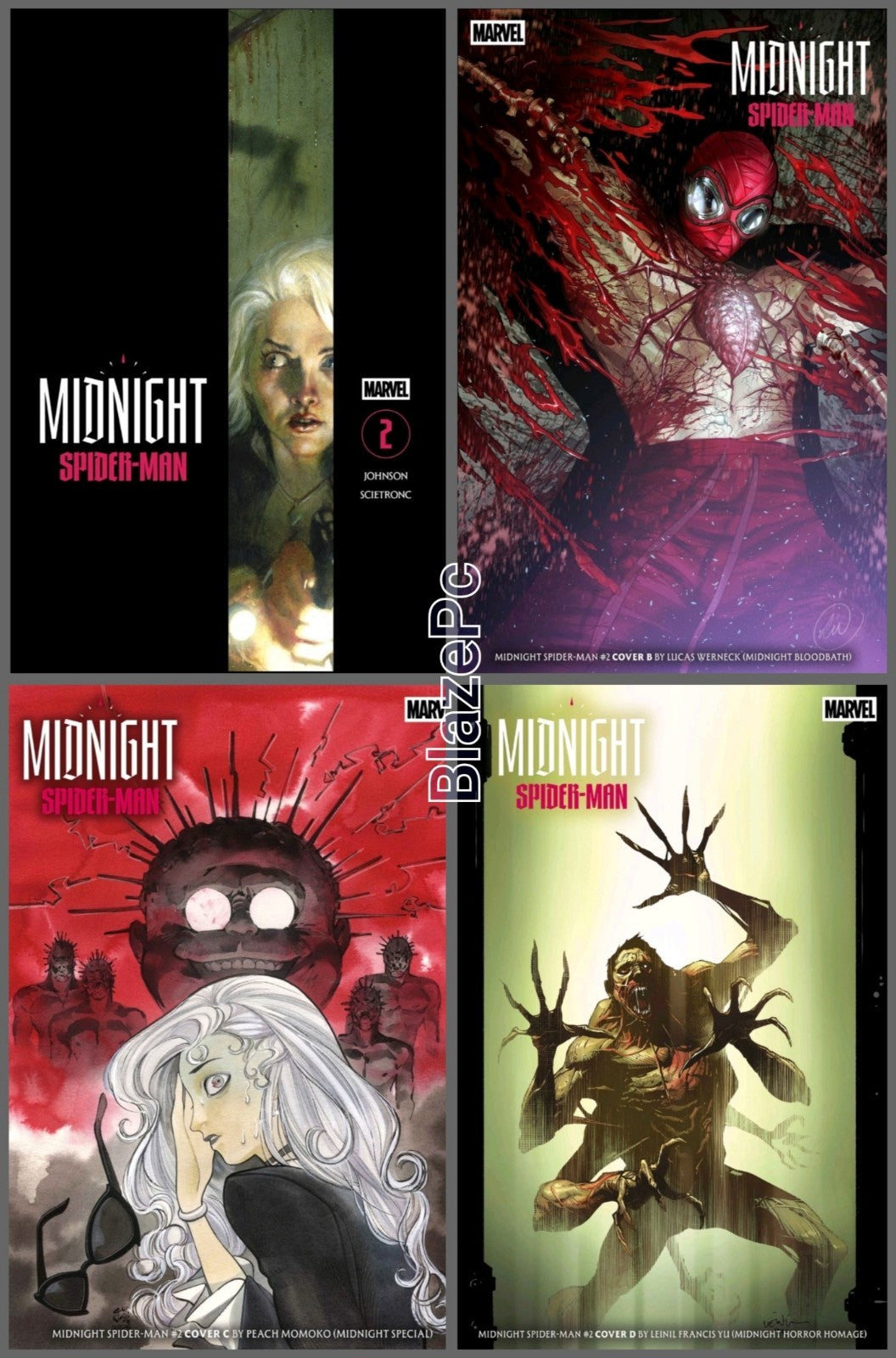 Midnight Spider-Man #2 Cover A B C D Variant Set Options 2026 Presale 11/18