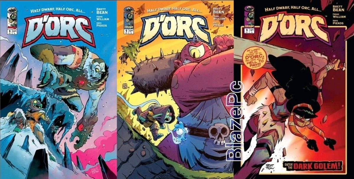 Dorc #9 Cover A B C Variant Set Options Brett Bean Image Comics Presale 10/21