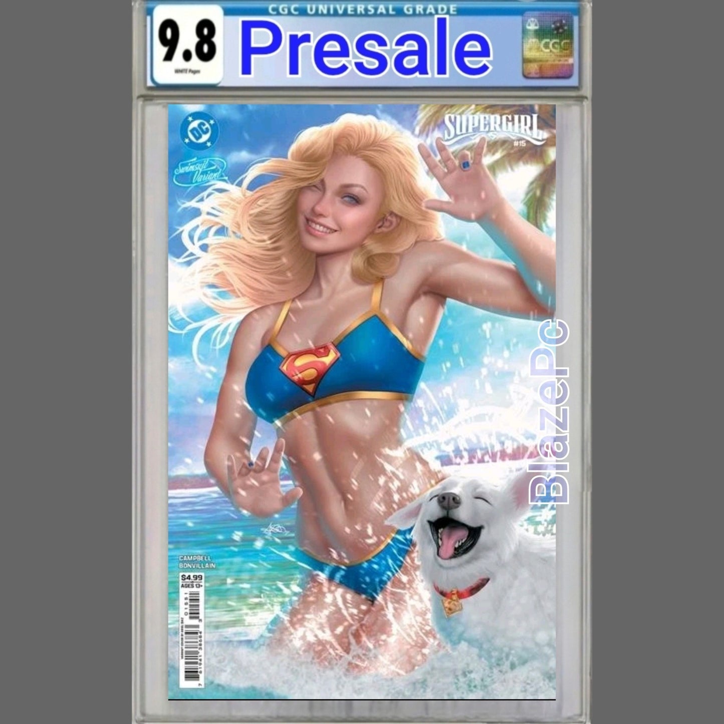 Supergirl #15 CGC 9.8 Cover E Ariel Diaz Swimsuit Variant DC Comics 2026 PRESALE