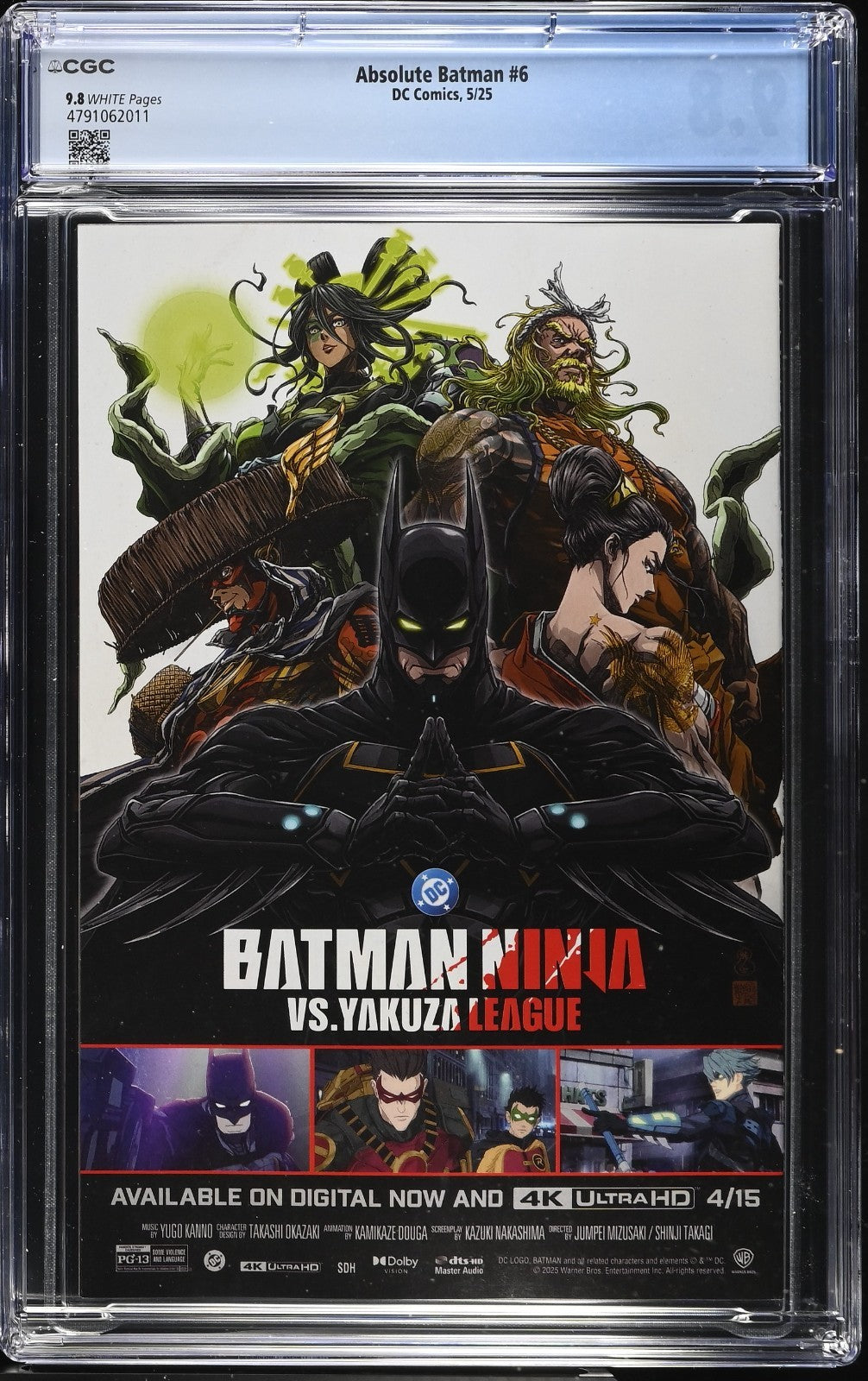 Absolute Batman #6 CGC 9.8 Cover A Nick Dragotta 1st Print Joker DC Comics 2025