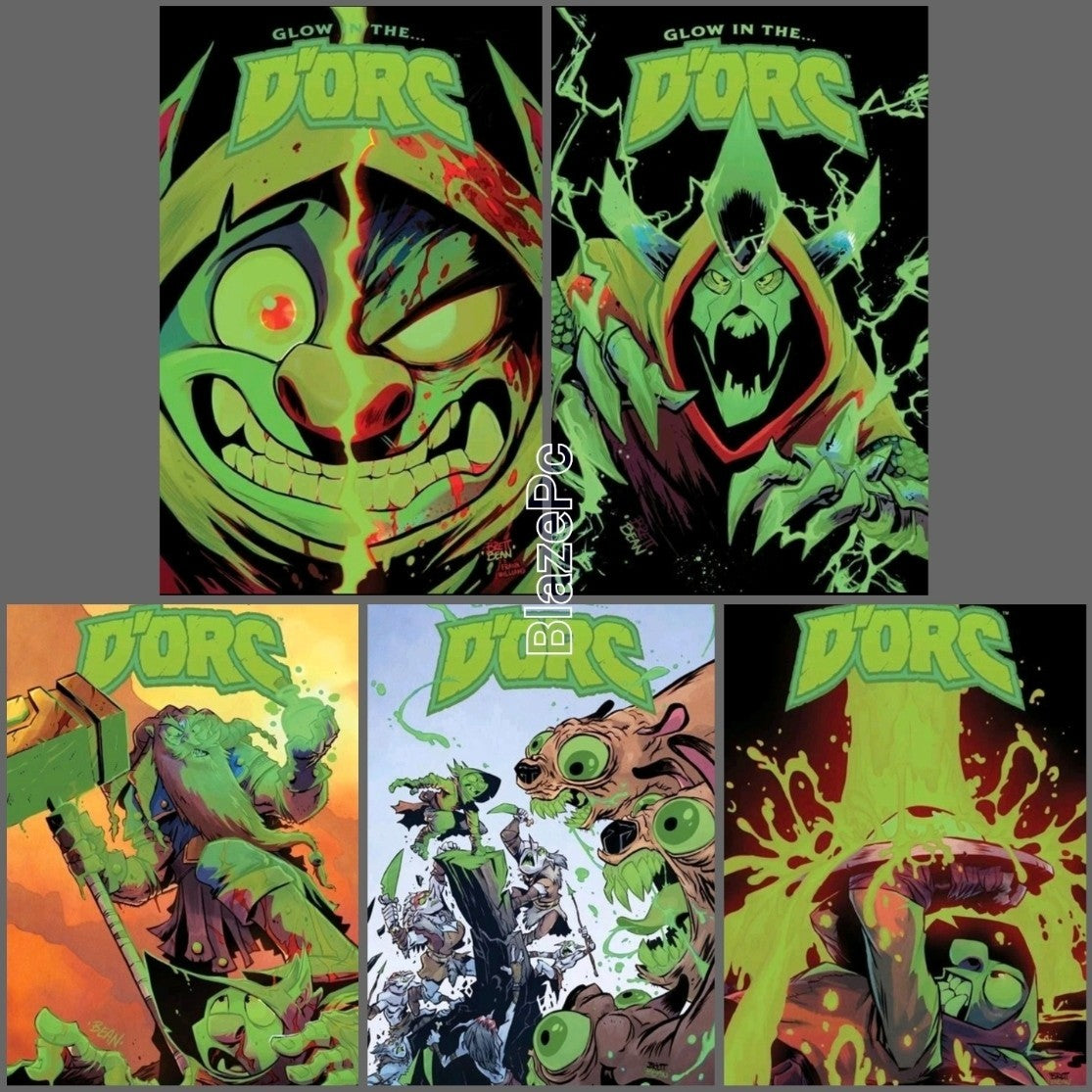 Dorc #1 2 3 4 5 6 Varied Print Glow In The Dark Variant Set Option Presale 11/25