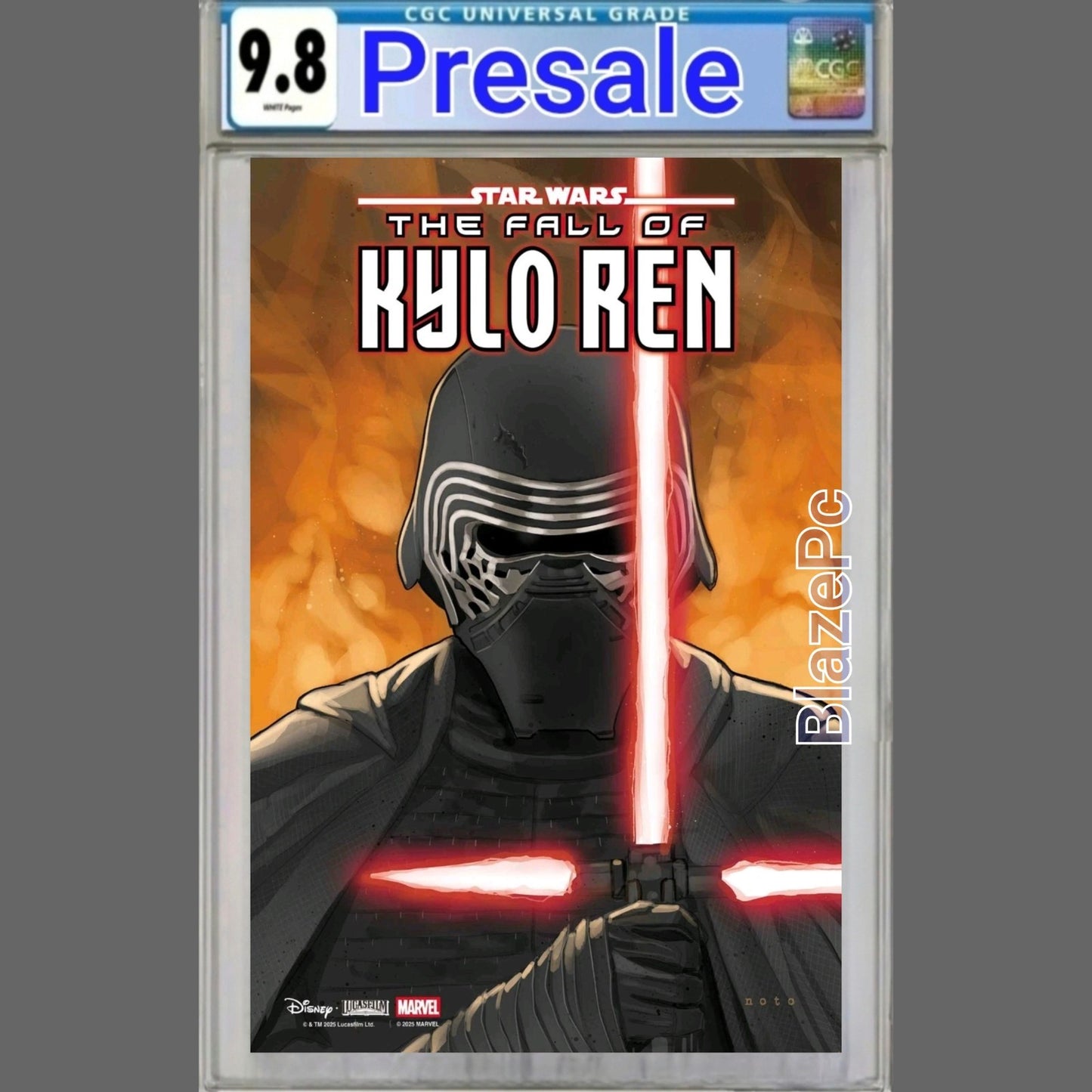Star Wars The Fall of Kylo Ren #1 CGC 9.8 Cover A Phil Noto Marvel 2026 PRESALE