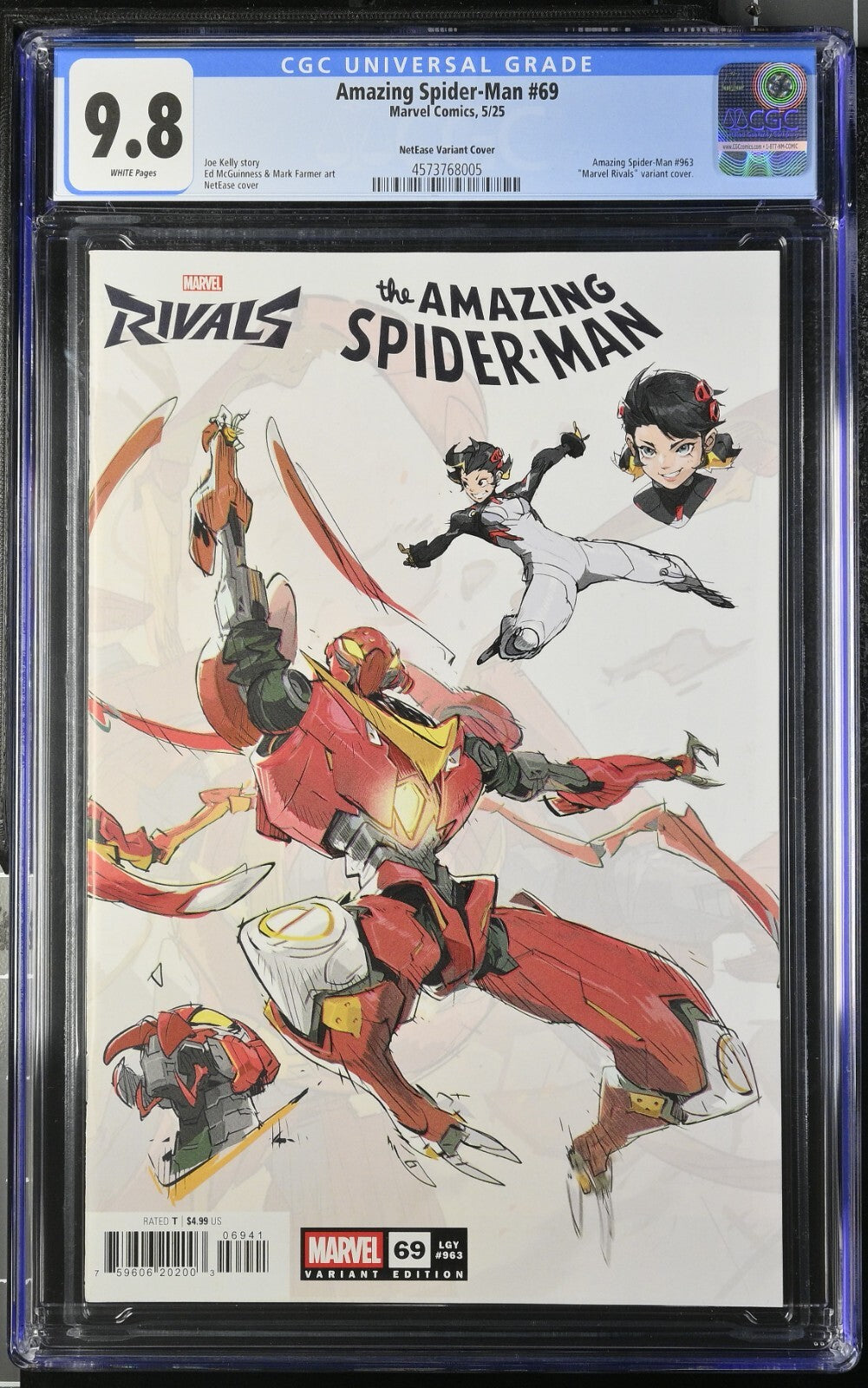 Amazing Spider-Man #69 CGC 9.8 Netease Marvel Rivals Variant 2025