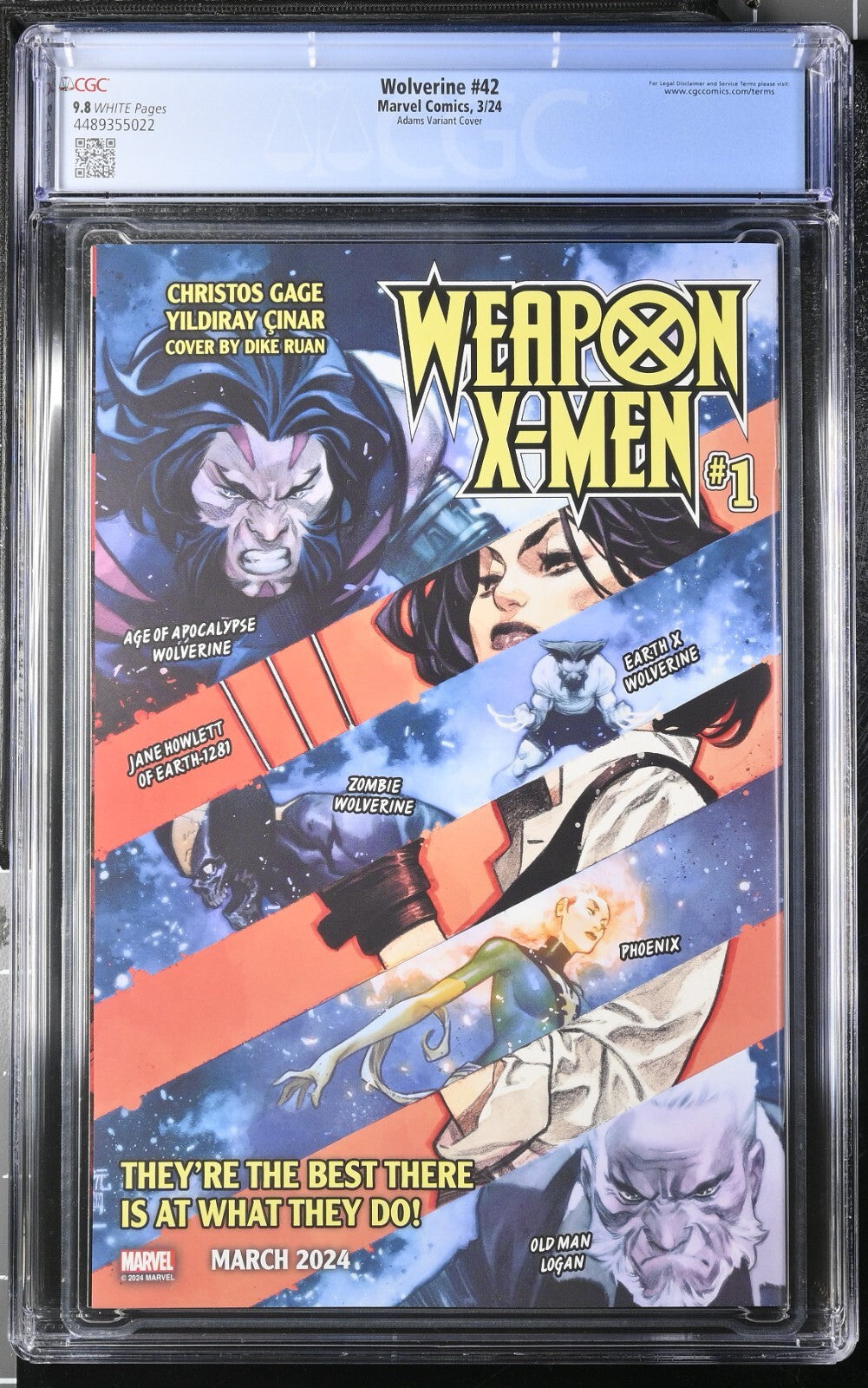 Wolverine #42 CGC 9.8 1:25 Arthur Adams Laura Kinney Variant Percy Marvel 2024