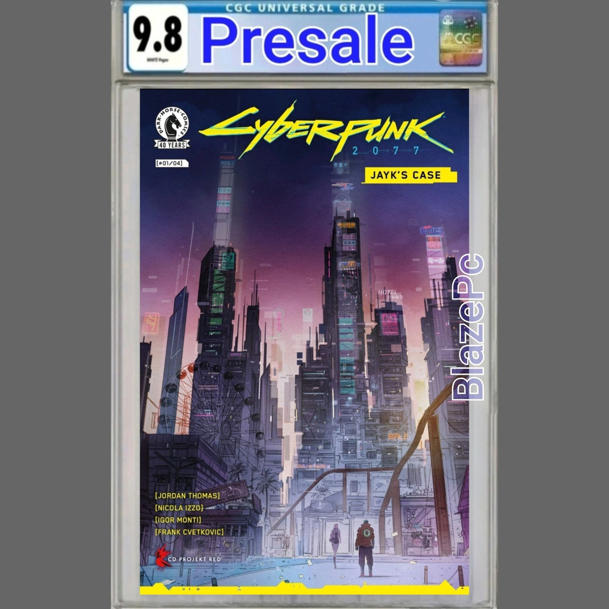 Cyberpunk 2077 Jayks Case #1 CGC 9.8 Cover C Blake Variant Dark Horse PRESALE