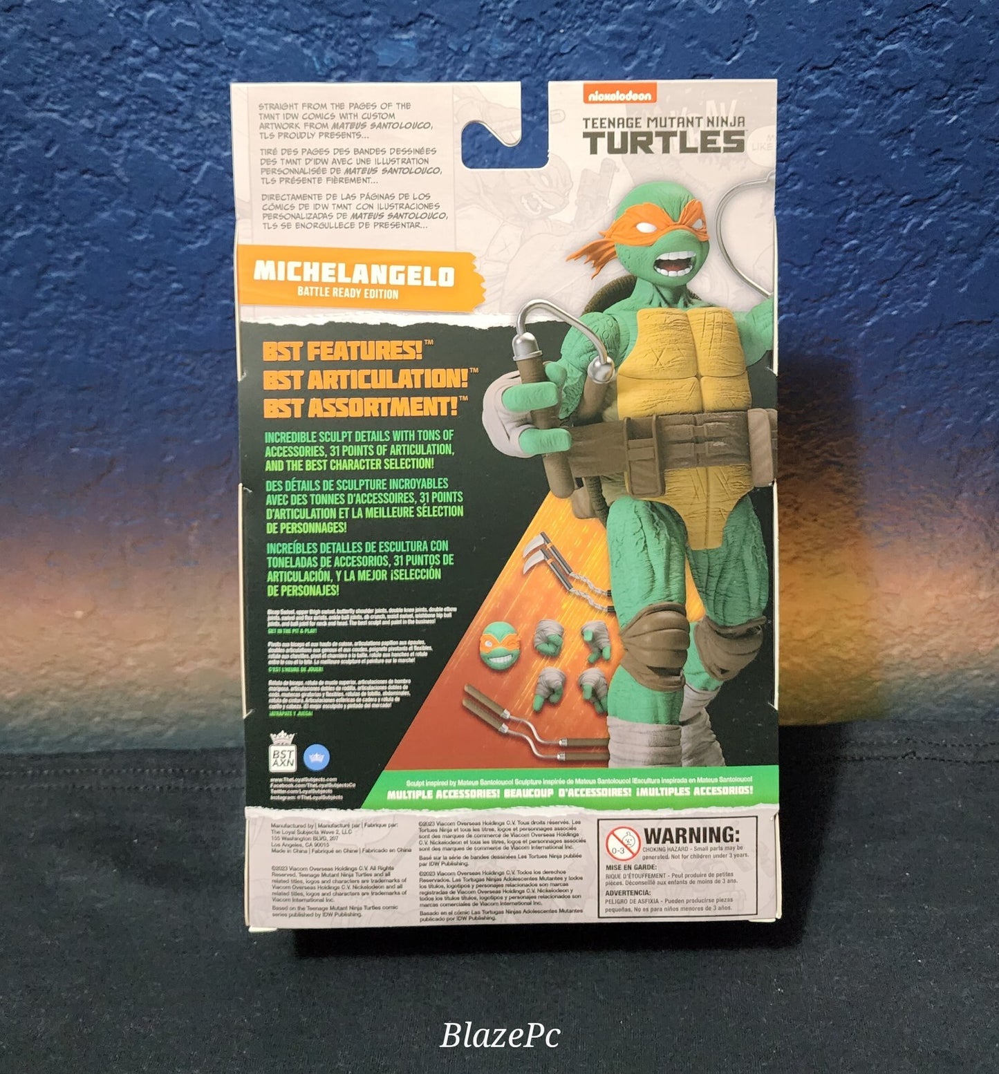 SDCC 2023 Loyal Subjects Battle Ready Tmnt 4 Pack Set BST AXN Ninja Turtles New