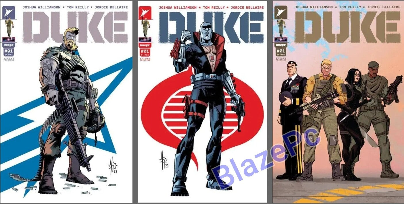 Duke #1 2nd Print Cover A B C Variant Set Options Image 2024 GI Joe NM