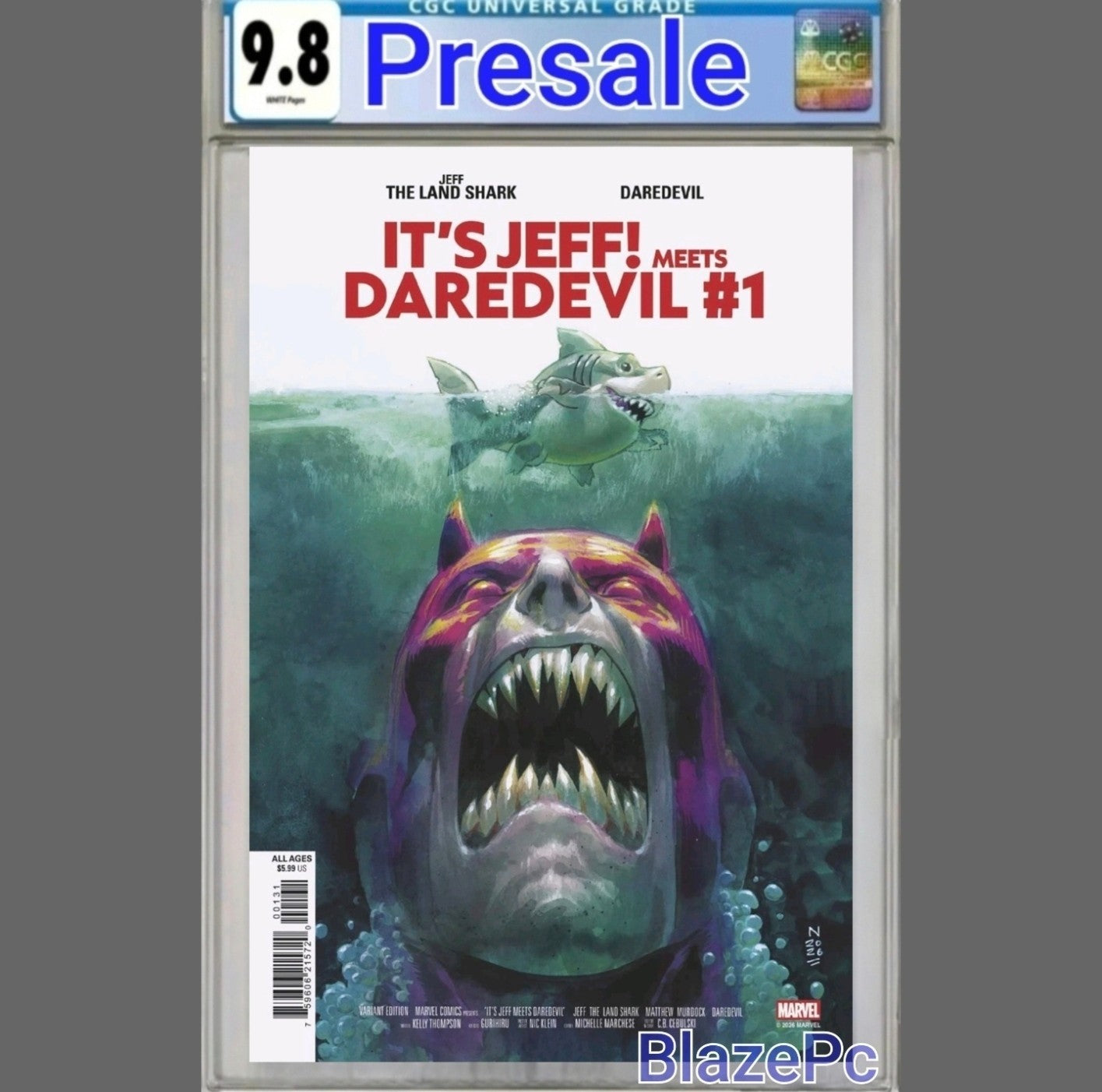Its Jeff Meets Daredevil #1 CGC 9.8 Nic Klein Cover Variant Marvel 2026 PRESALE