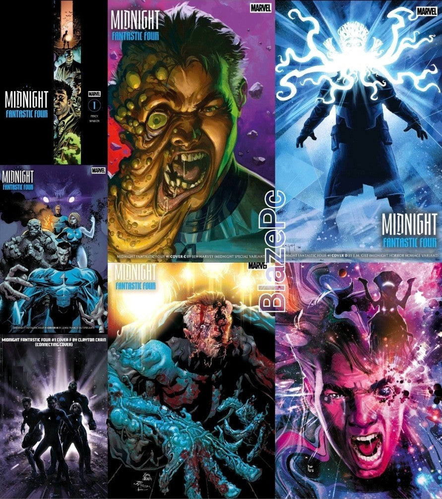 Midnight Fantastic Four #1 Cover A B C D F H I Variant Set Options Presale 10/7