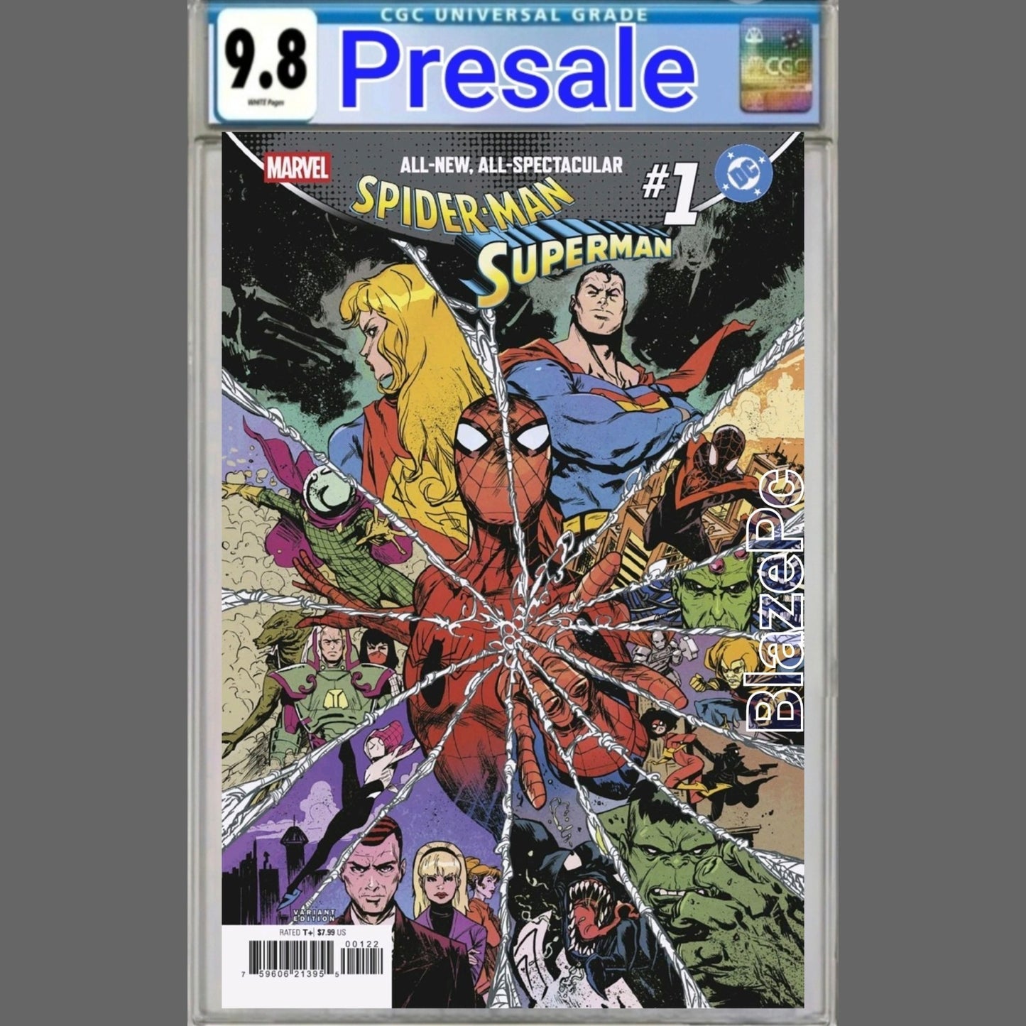 Marvel DC Spider-Man Superman #1 CGC 9.8 Sanford Greene Variant 2026 PRESALE