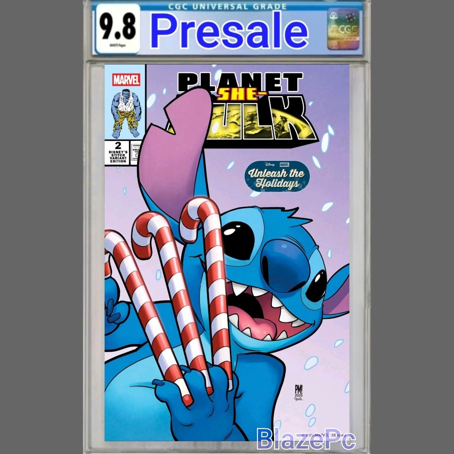 Planet She-Hulk #2 CGC 9.8 Paco Medina Stich Hulk 340 Homage Variant PRESALE