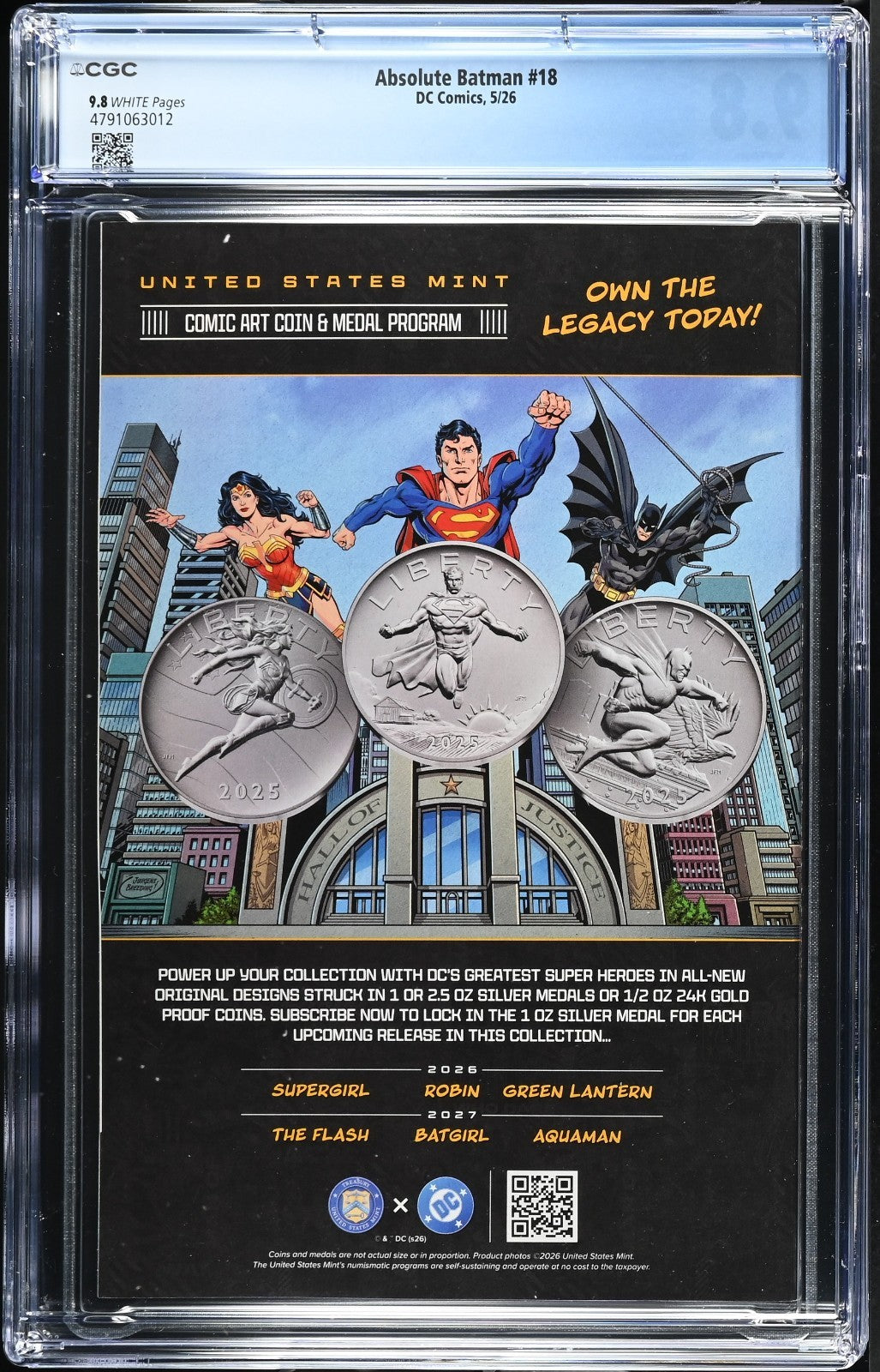 Absolute Batman #18 CGC 9.8 1st Print Cover A Nick Dragotta DC 2026