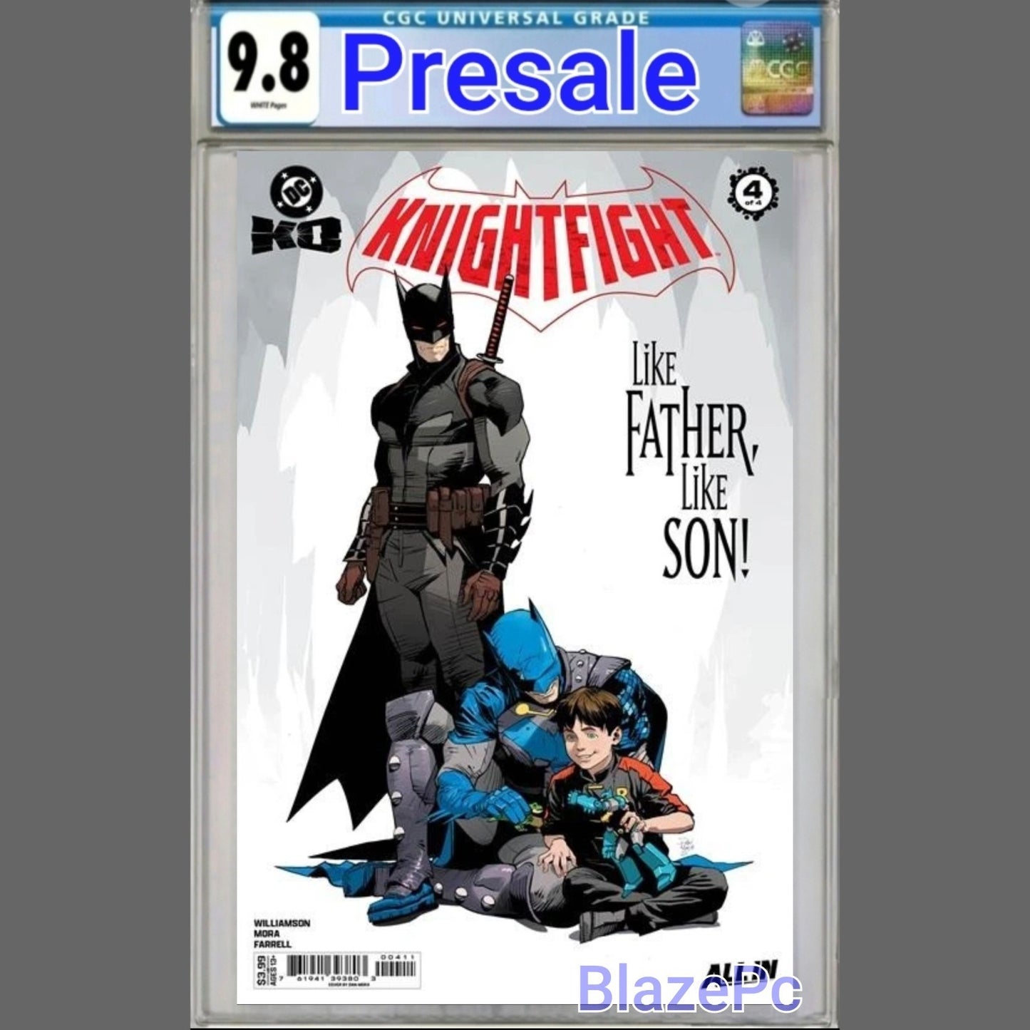 DC K.O. Knightfight #4 CGC 9.8 Cover A Dan Mora 1st Print 2026 PRESALE