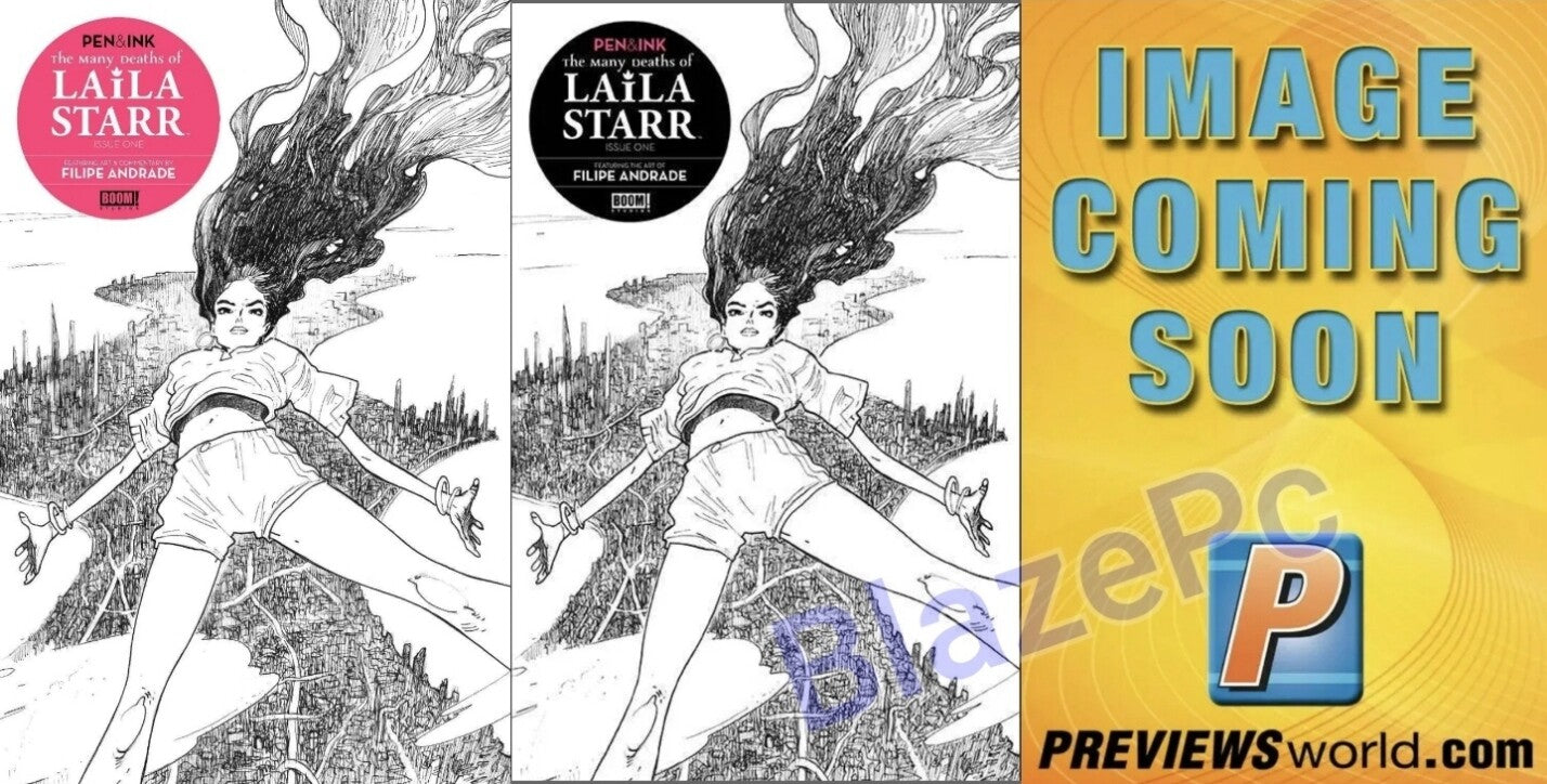Many Deaths of Laila Starr Pen & Ink #1 A B C Variant Set Options Boom! 2023 NM