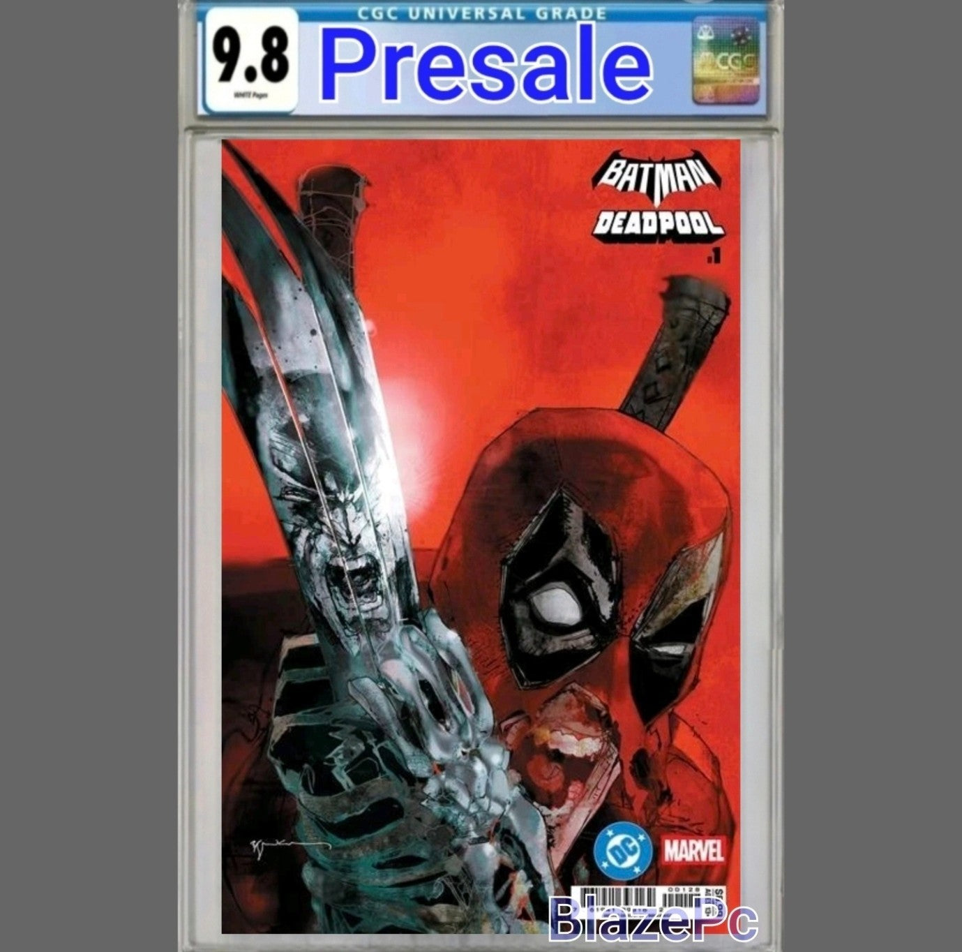 DC Marvel Batman Deadpool #1 CGC 9.8 Cover Q Sienkiewicz Hulk 340 Variant PRESAL