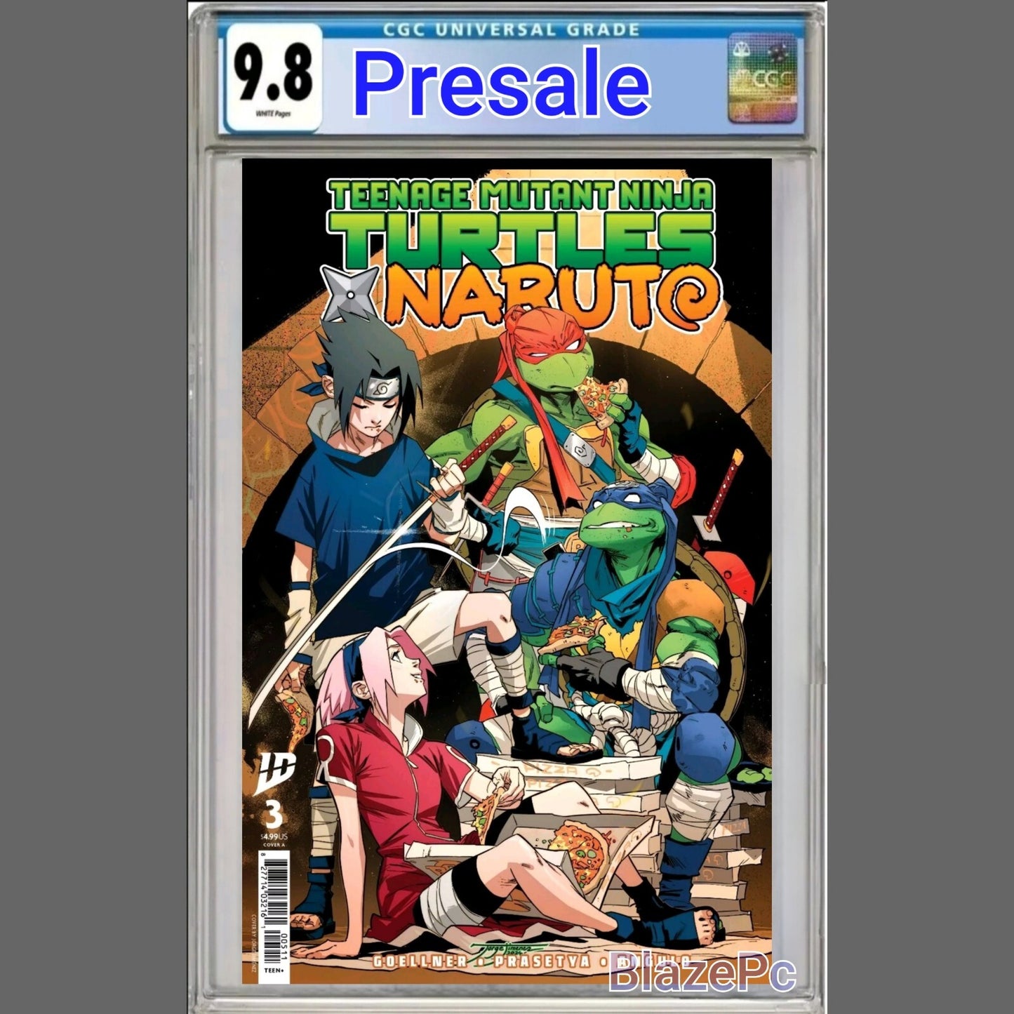Teenage Mutant Ninja Turtles X Naruto #3 CGC 9.8 Jimenez Cover A 2025 PRESALE