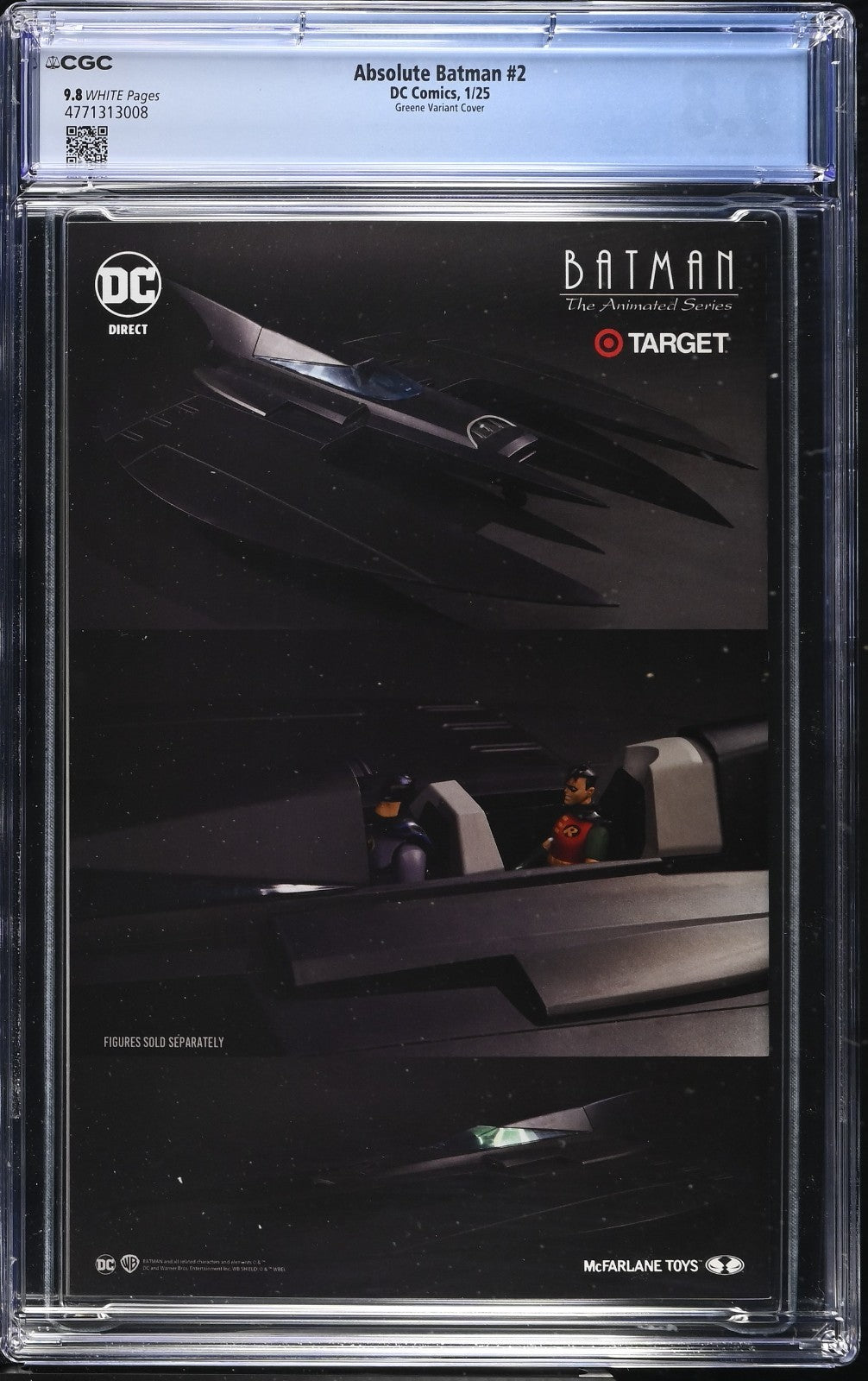 Absolute Batman #2 CGC 9.8 1:50 Sanford Greene Cover E Variant Snyder DC Comics