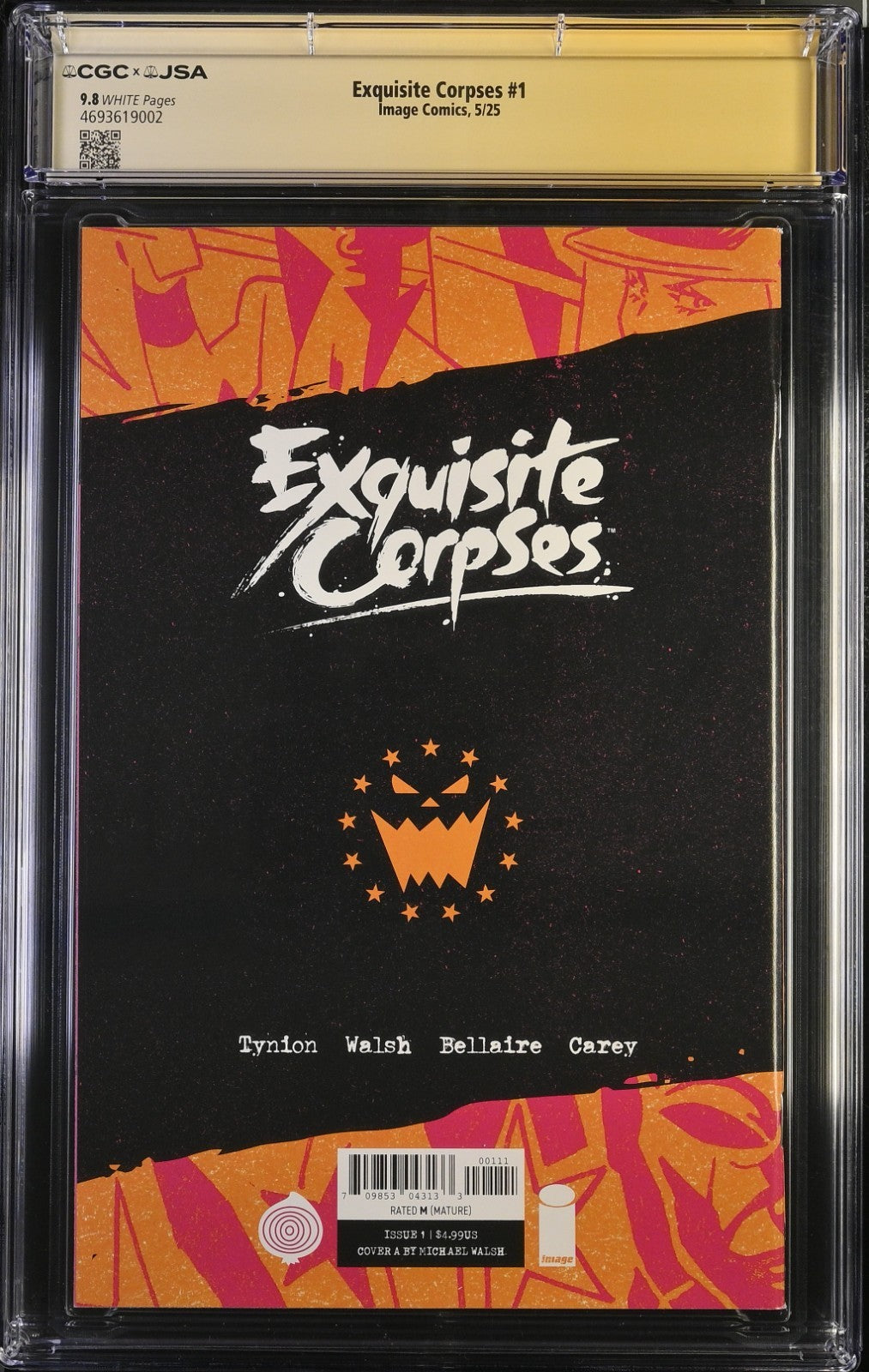 Exquisite Corpses #1 CGC SS JSA 9.8 Cover A Walsh 1st Print Signed By Tynion