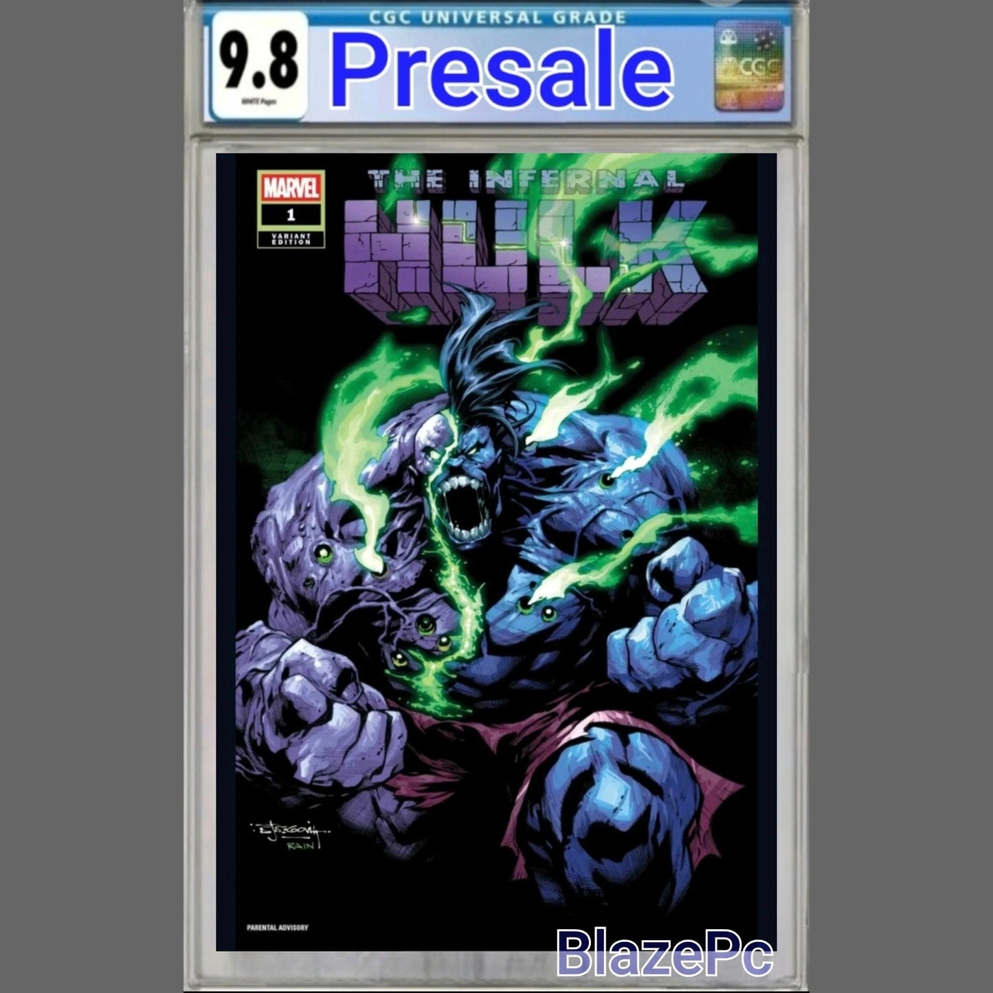 Infernal Hulk #1 CGC 9.8 Stephan Segovia Variant 1st Print Marvel 2025 PRESALE