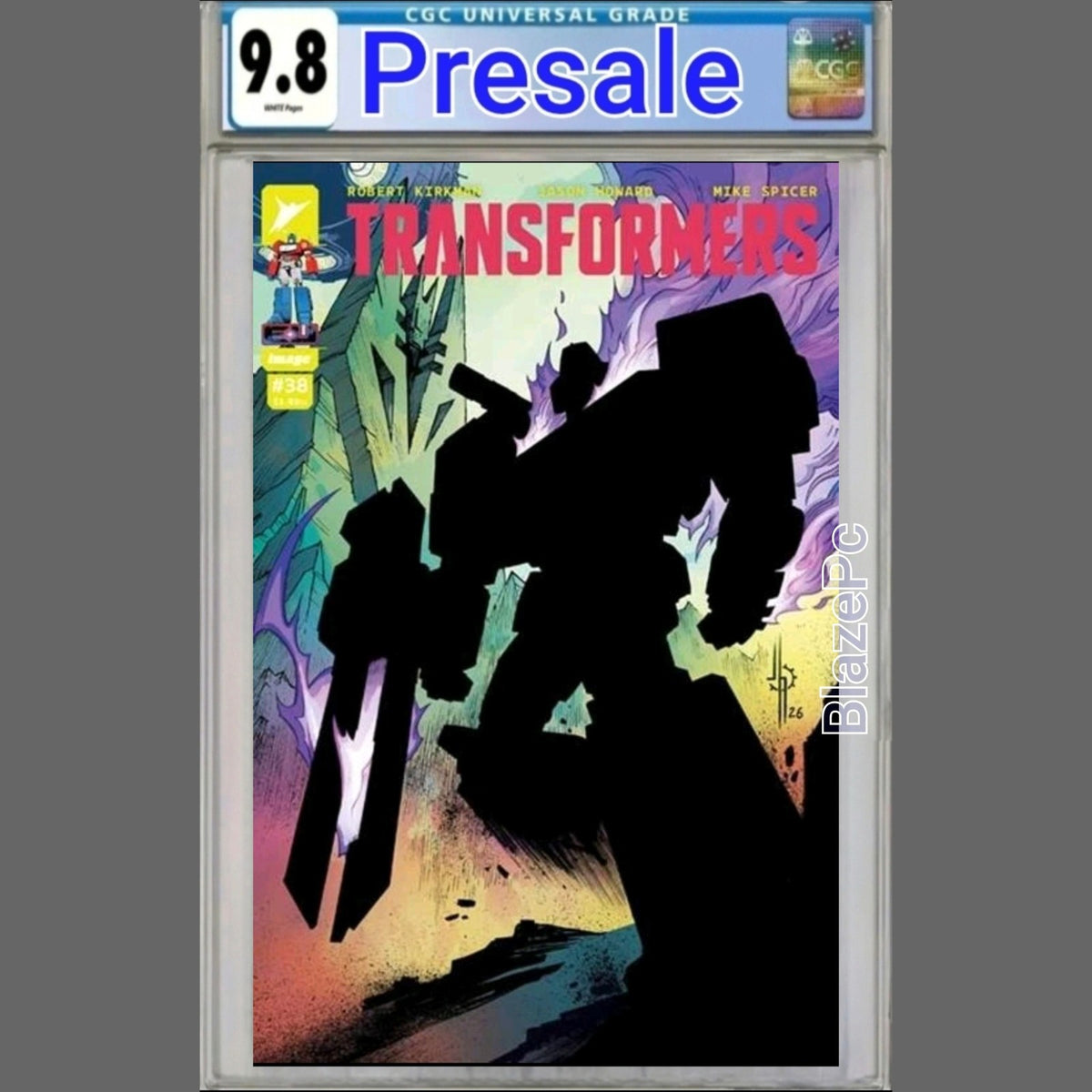 Transformers #38 CGC 9.8 Jason Howard Cover A 1st Print Image 2026 PRESALE