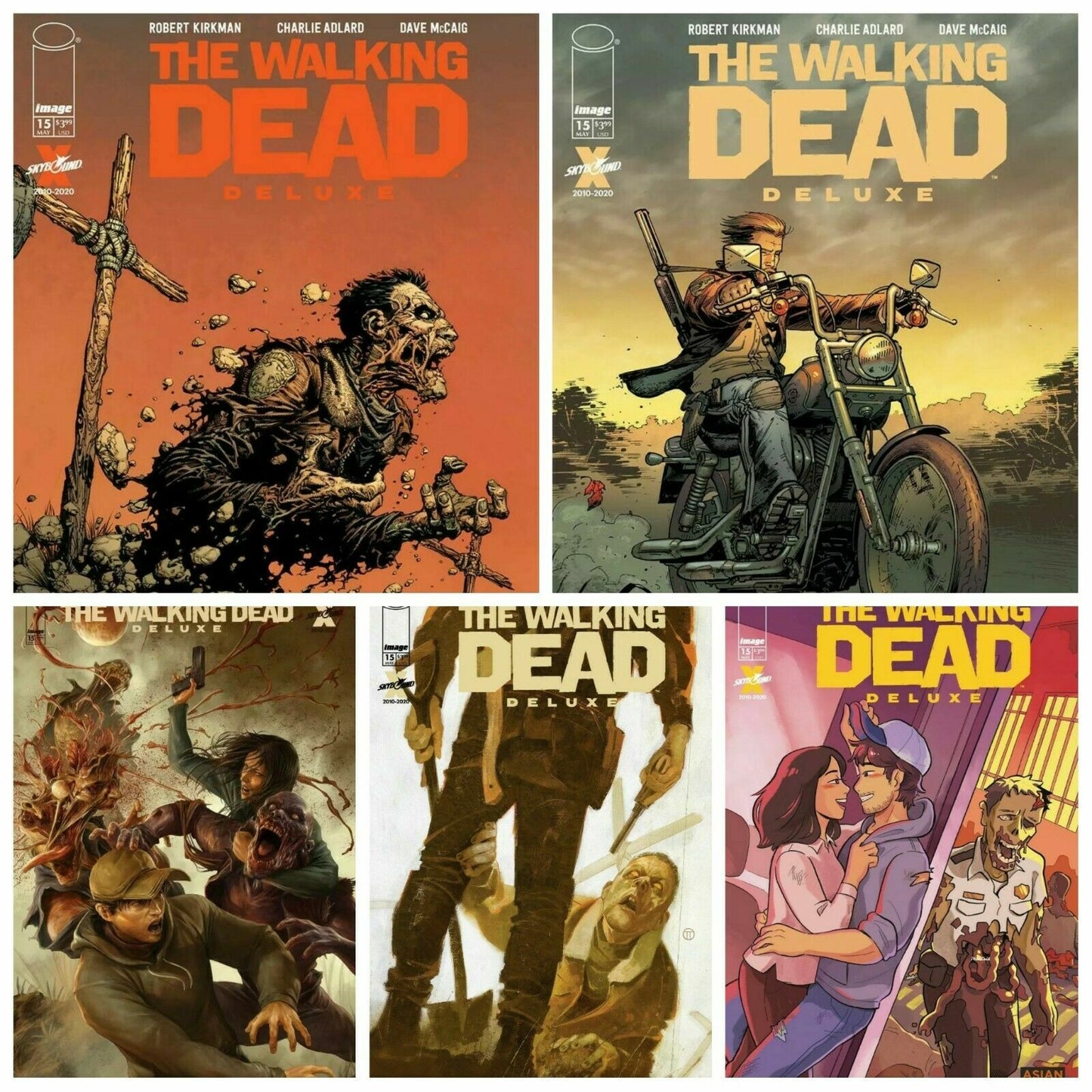 Walking Dead Deluxe #15 Cover A B C D E Variant Set Options NM