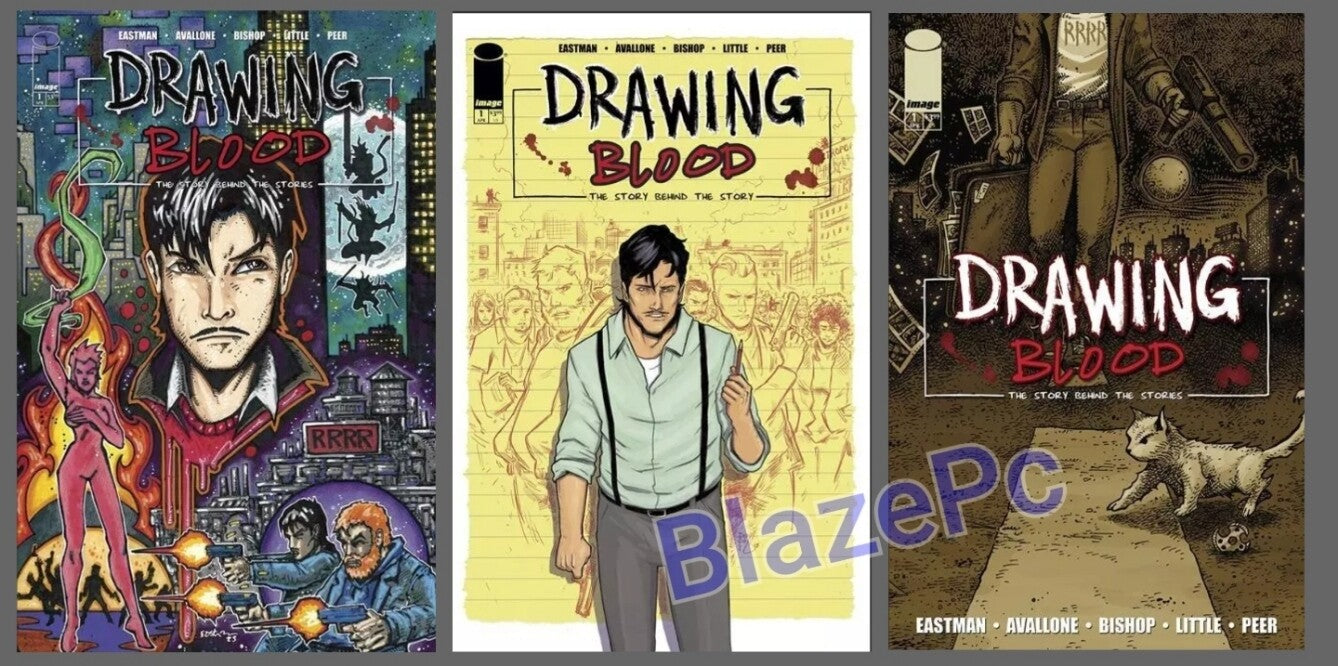 Drawing Blood #1 Cover A B C Variant Set Options Eastman Image Comics 2024 NM
