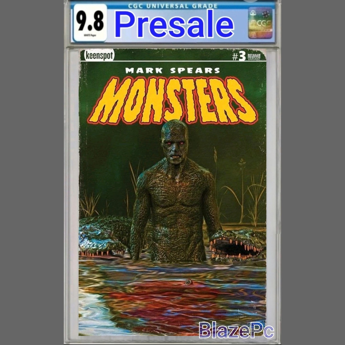 Mark Spears Monsters #3 CGC 9.8 1:20 2nd Print Swamp Thing Variant PRESALE