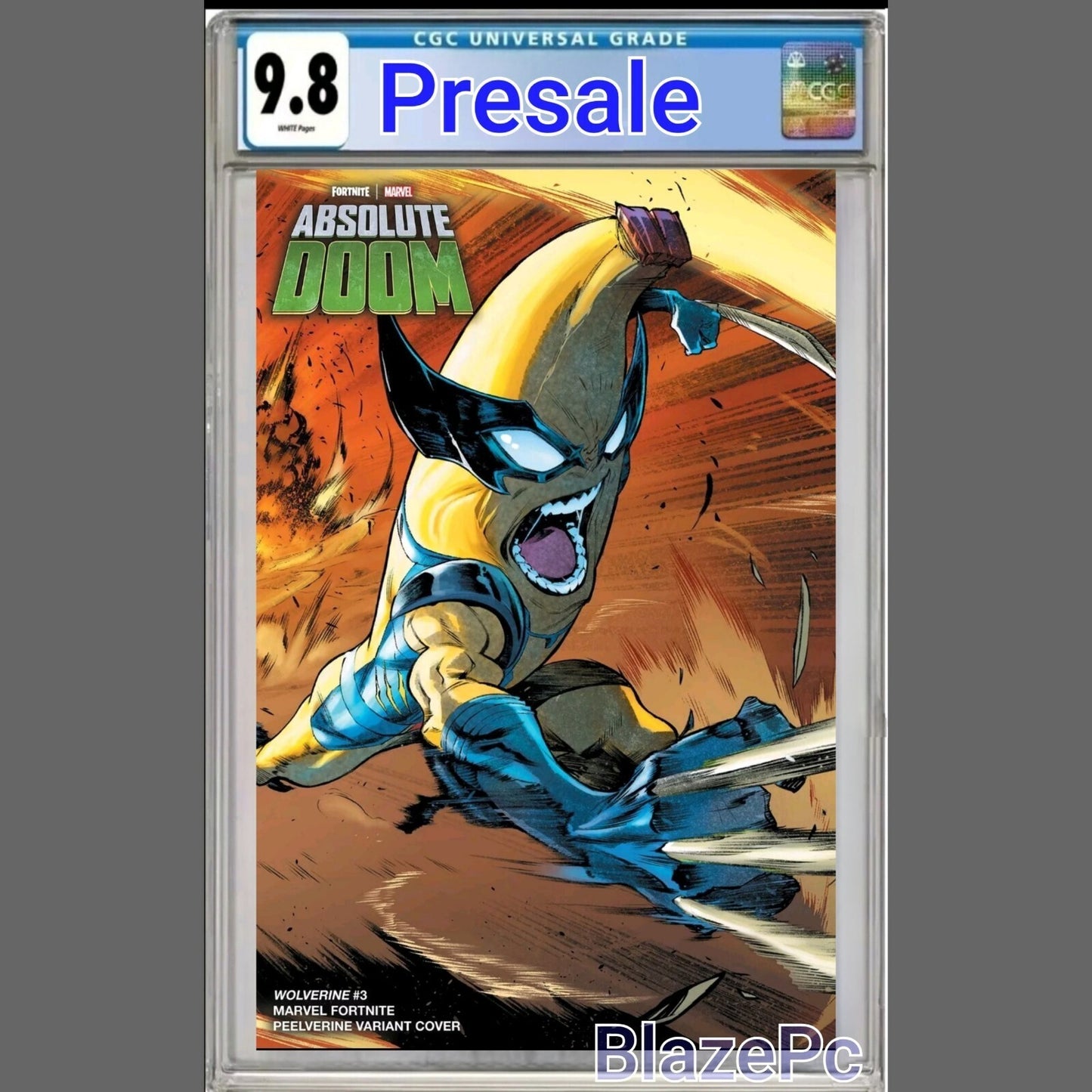 Wolverine #3 CGC 9.8 Peelverine Fortnite Iban Coello Variant 2024 PRESALE