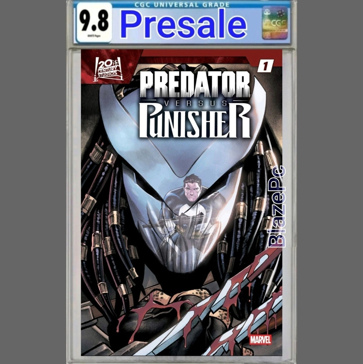 Predator Vs Punisher #1 CGC 9.8 Martin Coccolo Cover F FOIL Variant 2026 PRESALE
