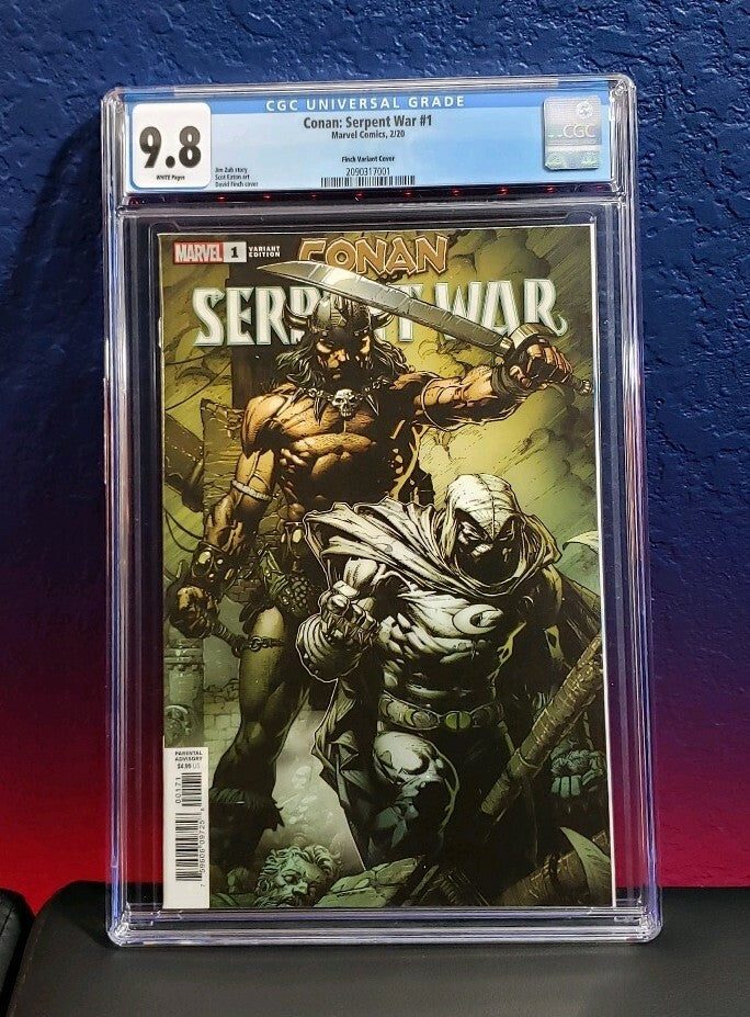 Conan Serpent War #1 CGC 9.8 1:100 Finch Incentive Variant Moon Knight 2020