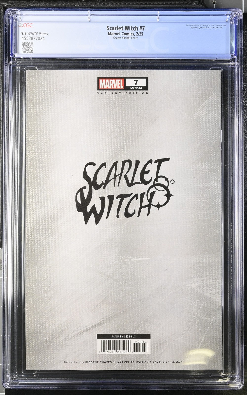 Scarlet Witch #7 CGC 9.8 Aubrey Plaza Rio Vidal Marvel Studios Chayes Variant