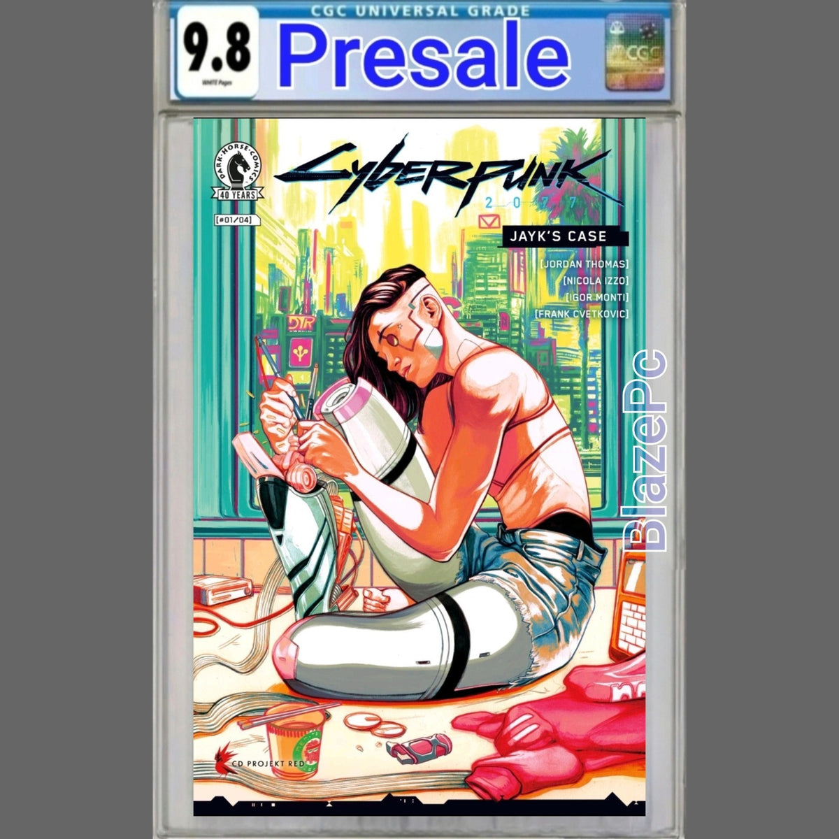Cyberpunk 2077 Jayks Case #1 CGC 9.8 Cover D Malavia Variant Dark Horse PRESALE