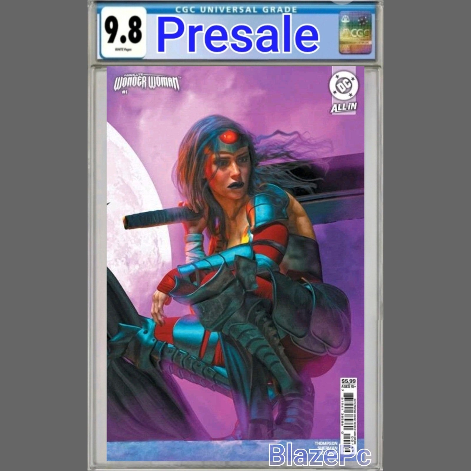 Absolute Wonder Woman #1 CGC 9.8 6th Print Mark Spears B Variant DC 2025 PRESALE