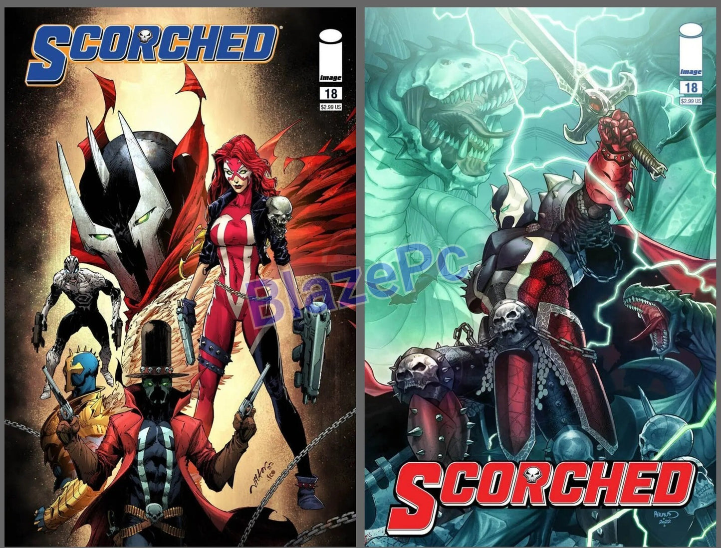 The Scorched #18 Cover A B Variant Set Options Spawn Image 2023 NM