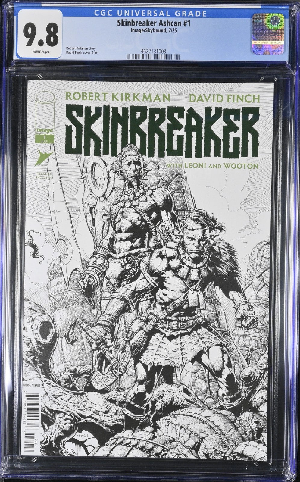 Skinbreaker #1 CGC 9.8 Ashcan Variant Finch Kirkman Image Comics 2025